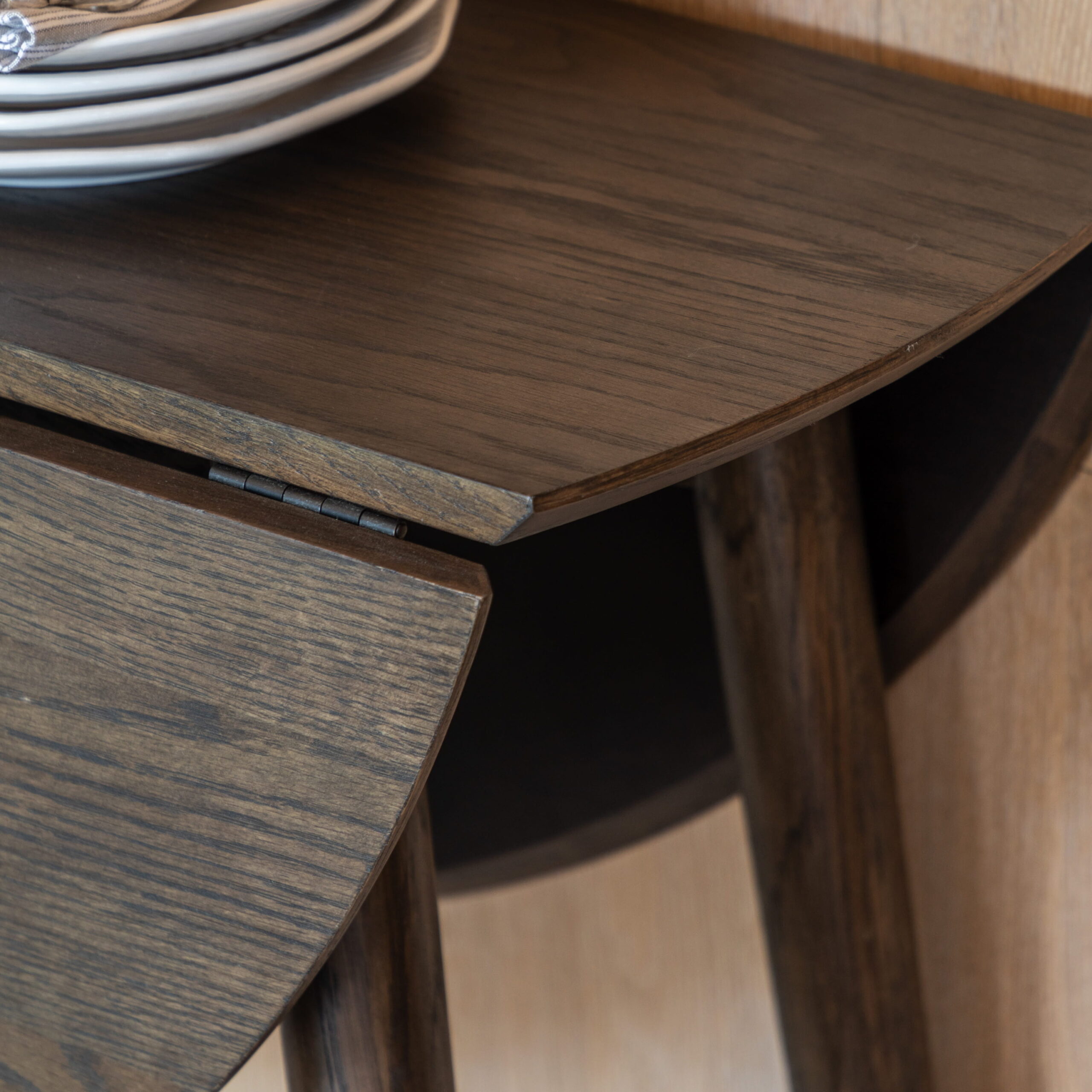 Wexford Folding Dining Table Smoked - Image 3