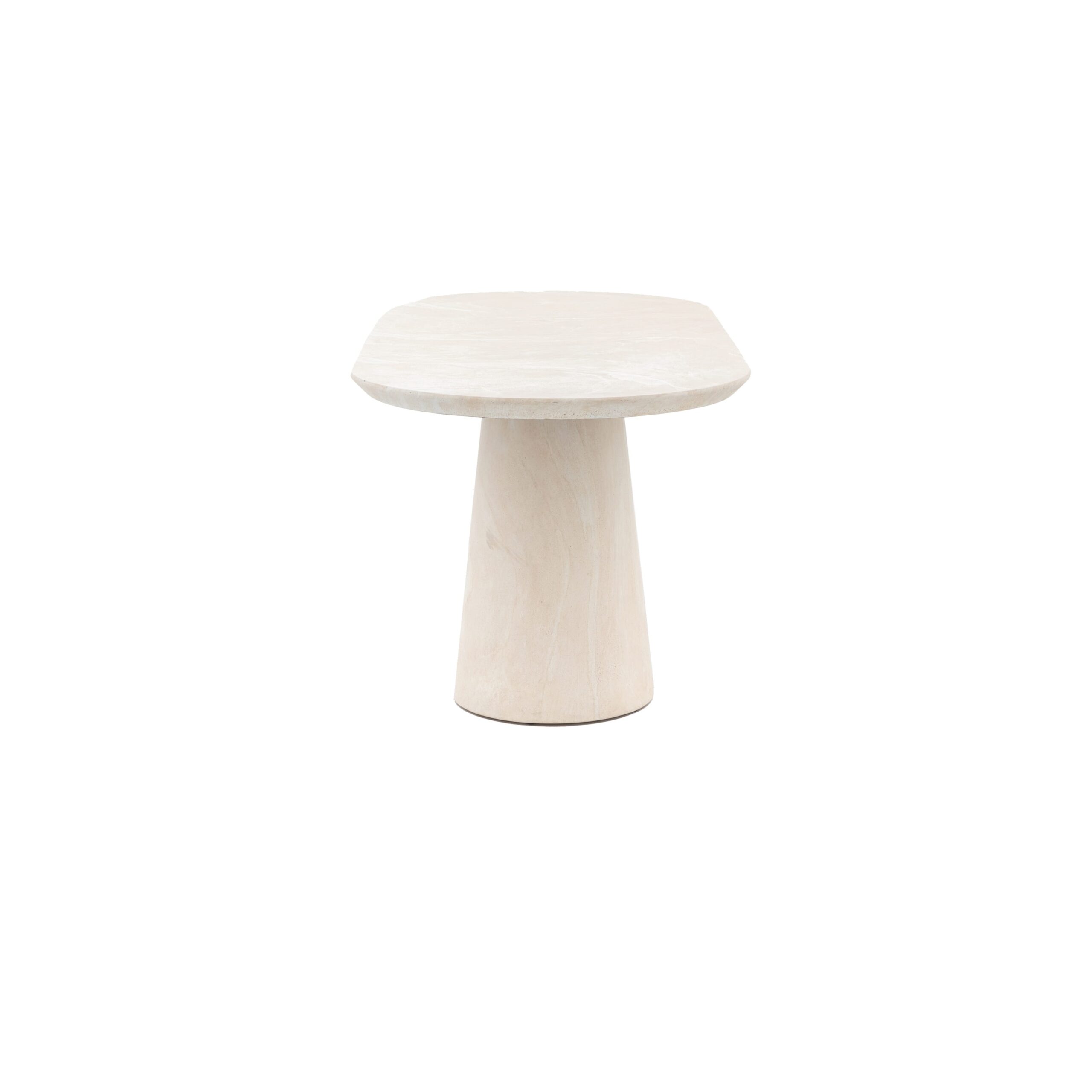 Avola Oval Dining Table Travertine - Image 5