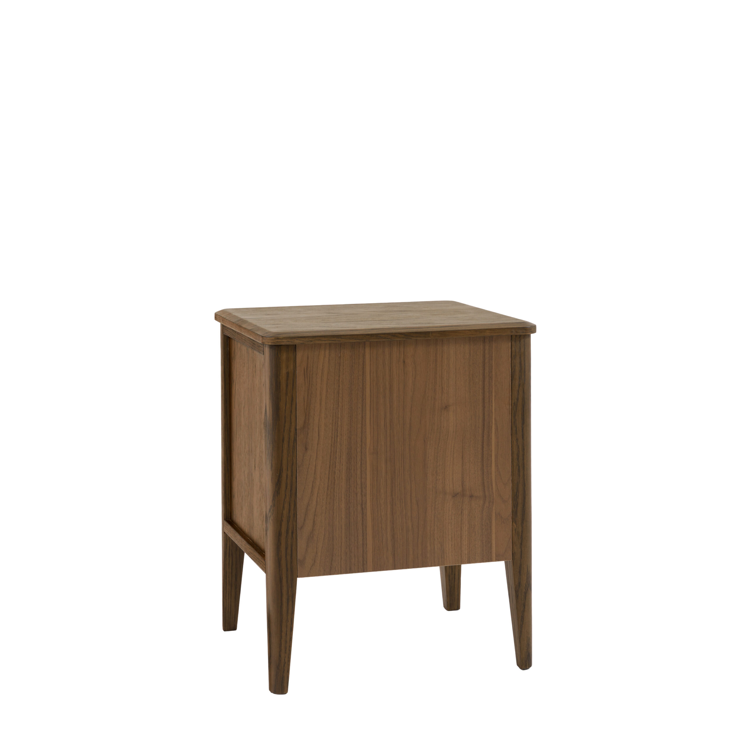 Hartley 2 Drawer Bedside Table Walnut - Image 8
