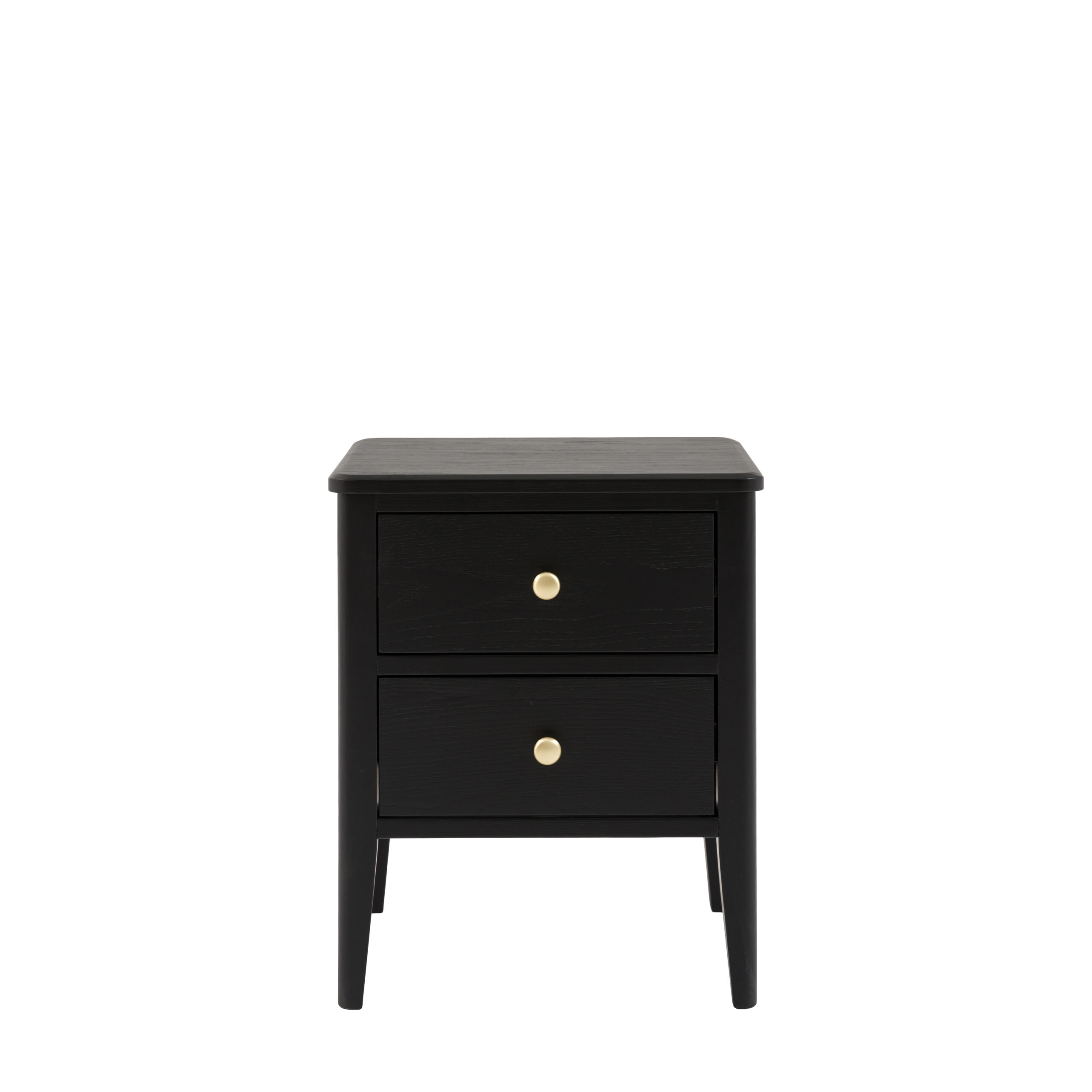 Marlow 2 Drawer Bedside Table Black - Image 4