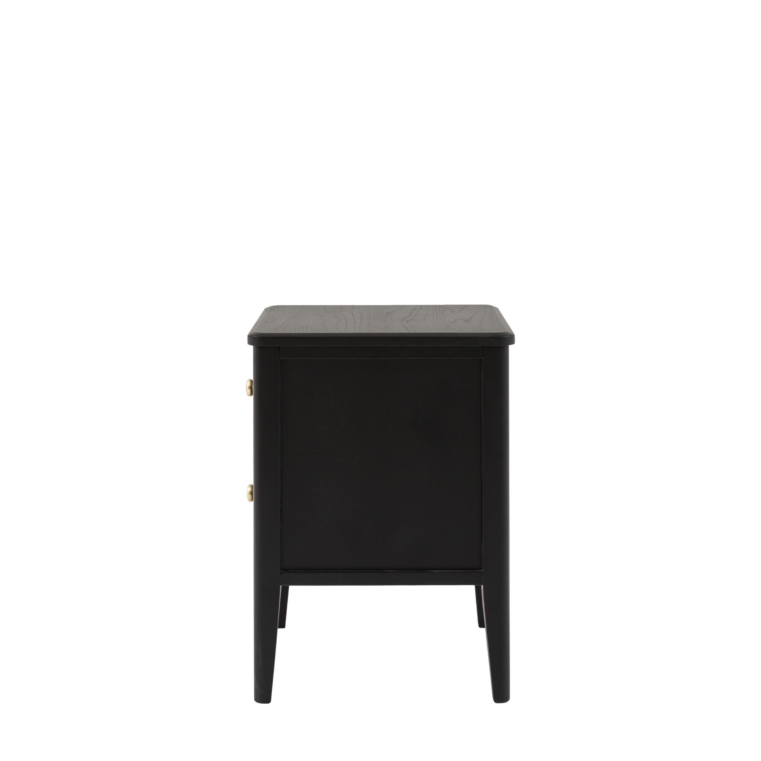 Marlow 2 Drawer Bedside Table Black - Image 6