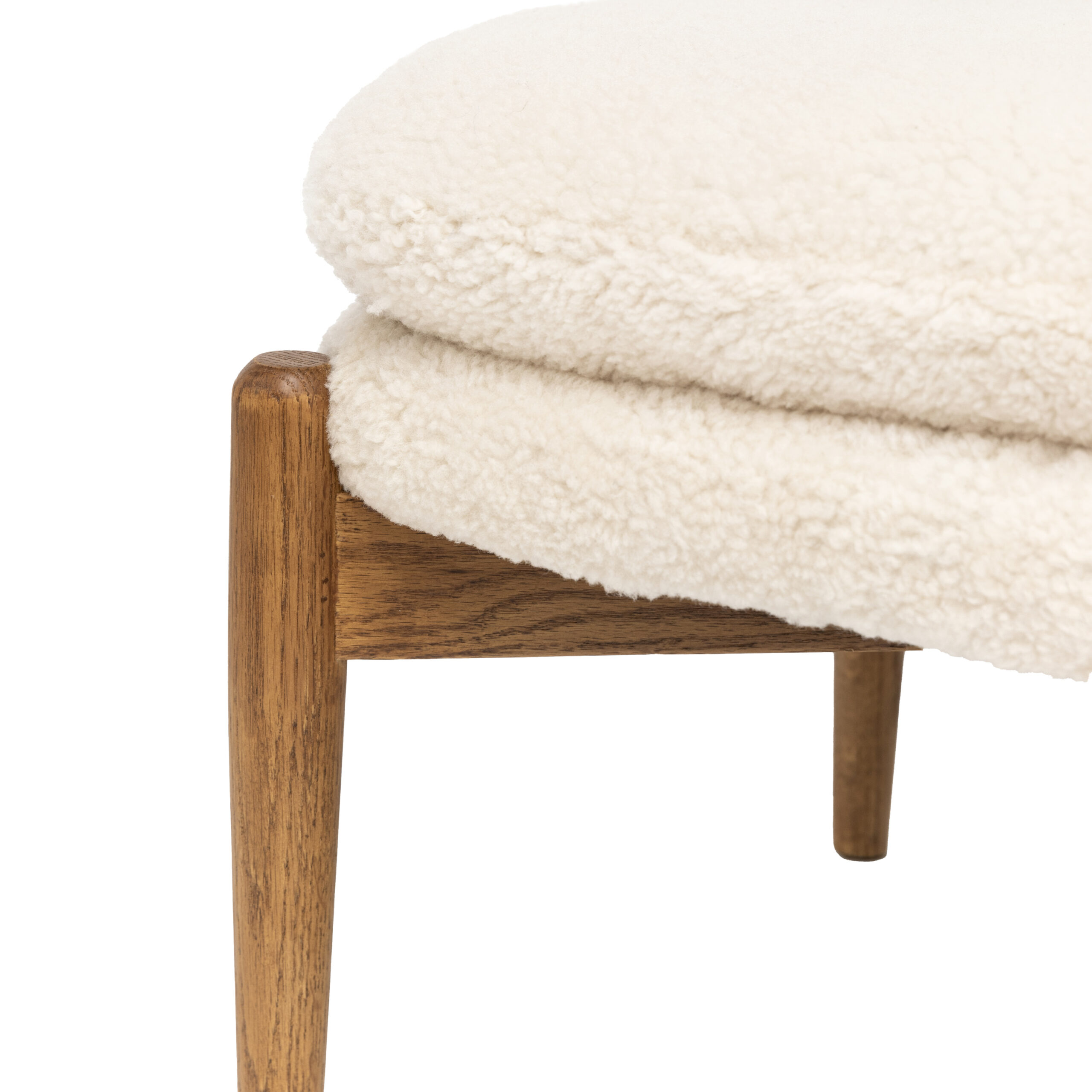 Camden Footstool Sheepskin - Image 6