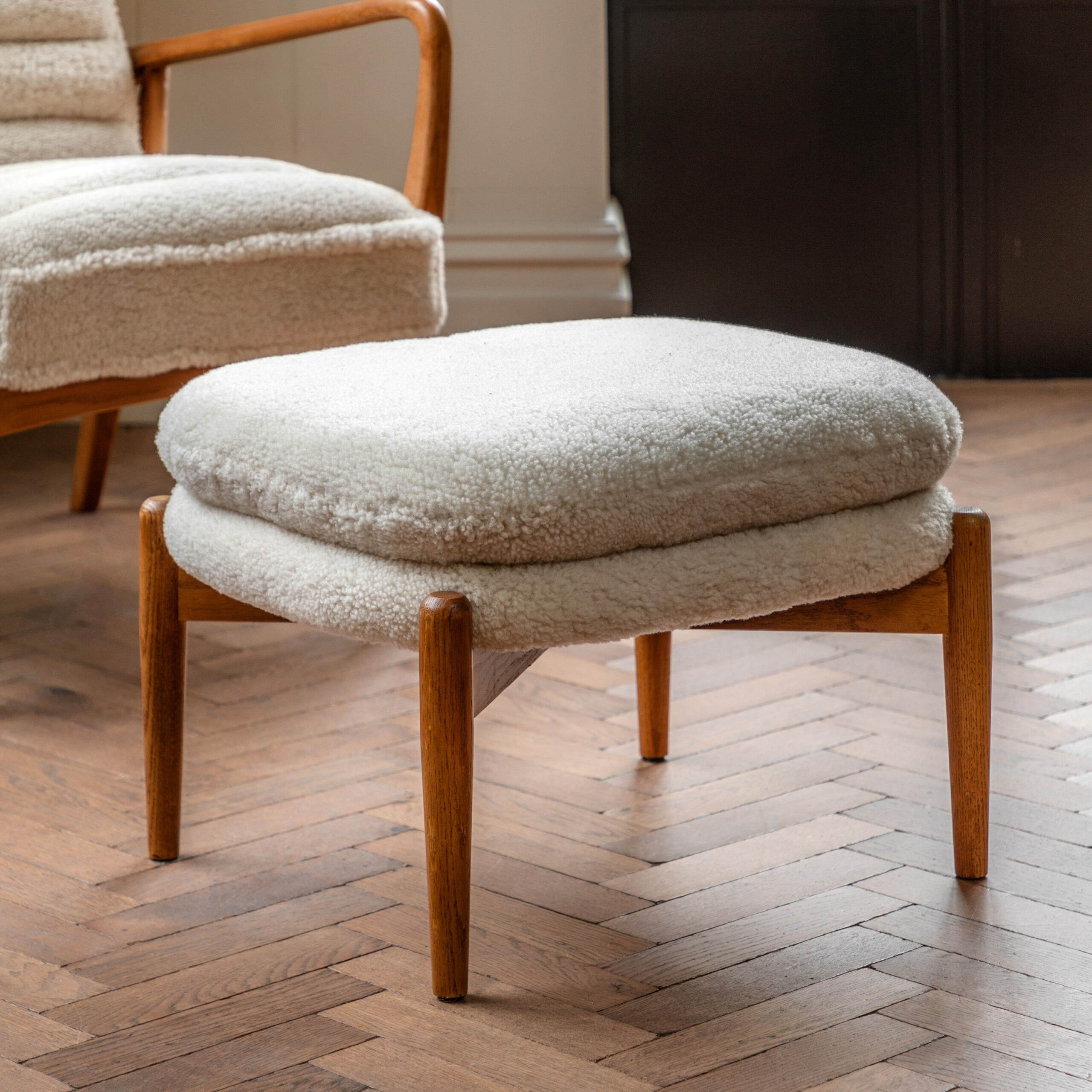 Camden Footstool Sheepskin