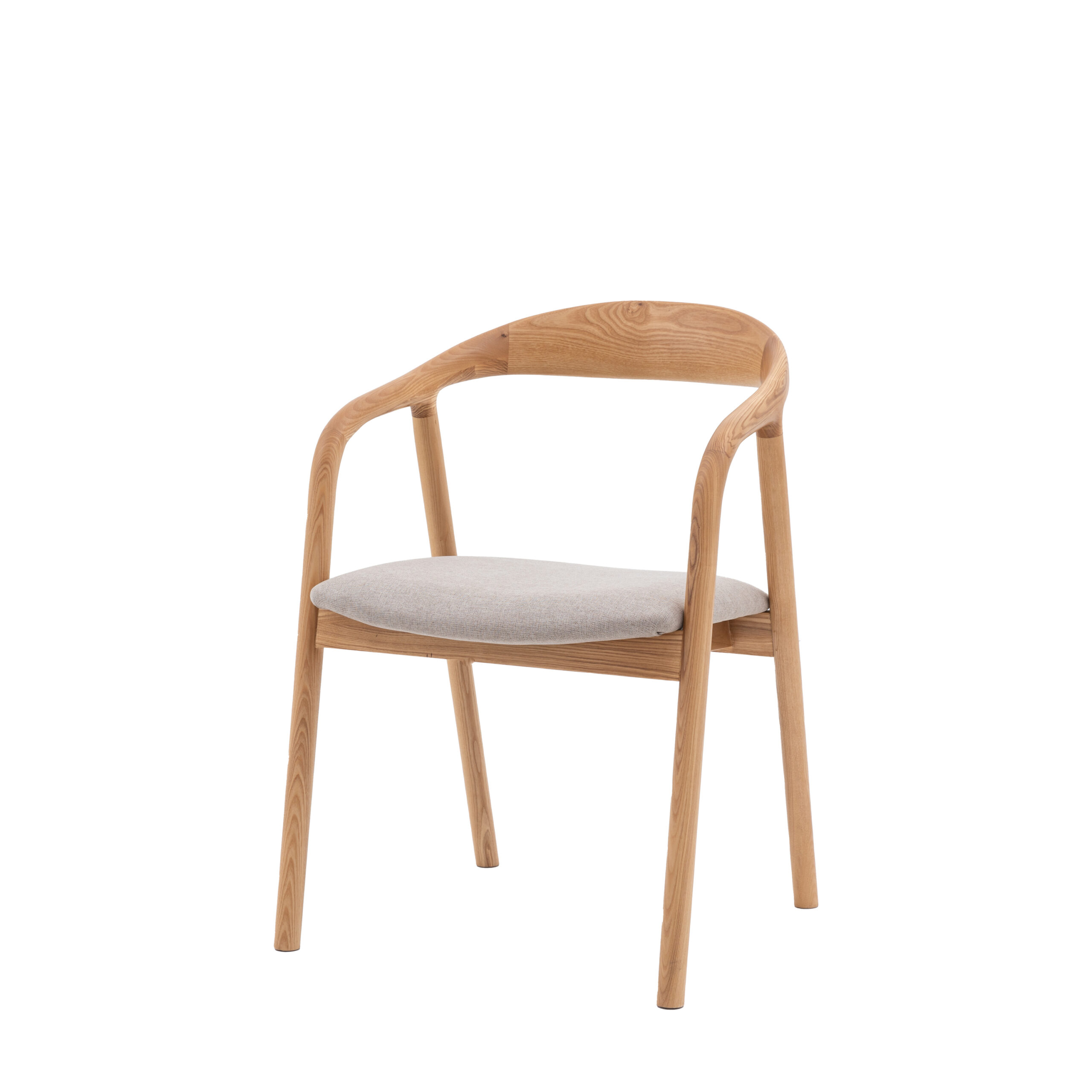Toledo Oak Upholstered Dining Chairs - Set of 2 Chairs - Image 5