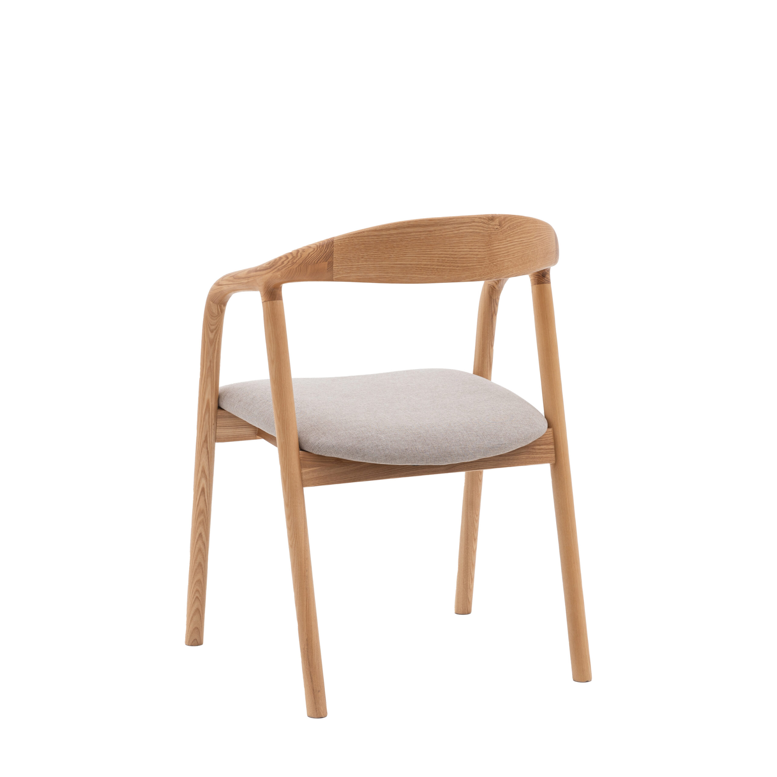 Toledo Oak Upholstered Dining Chairs - Set of 2 Chairs - Image 7