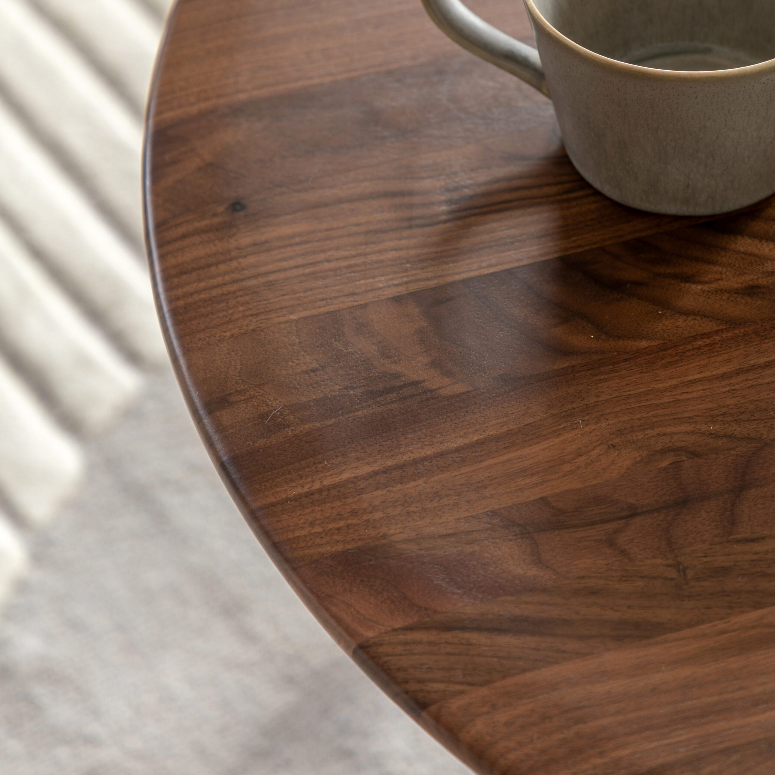 Toledo Round Coffee Table Walnut - Image 2