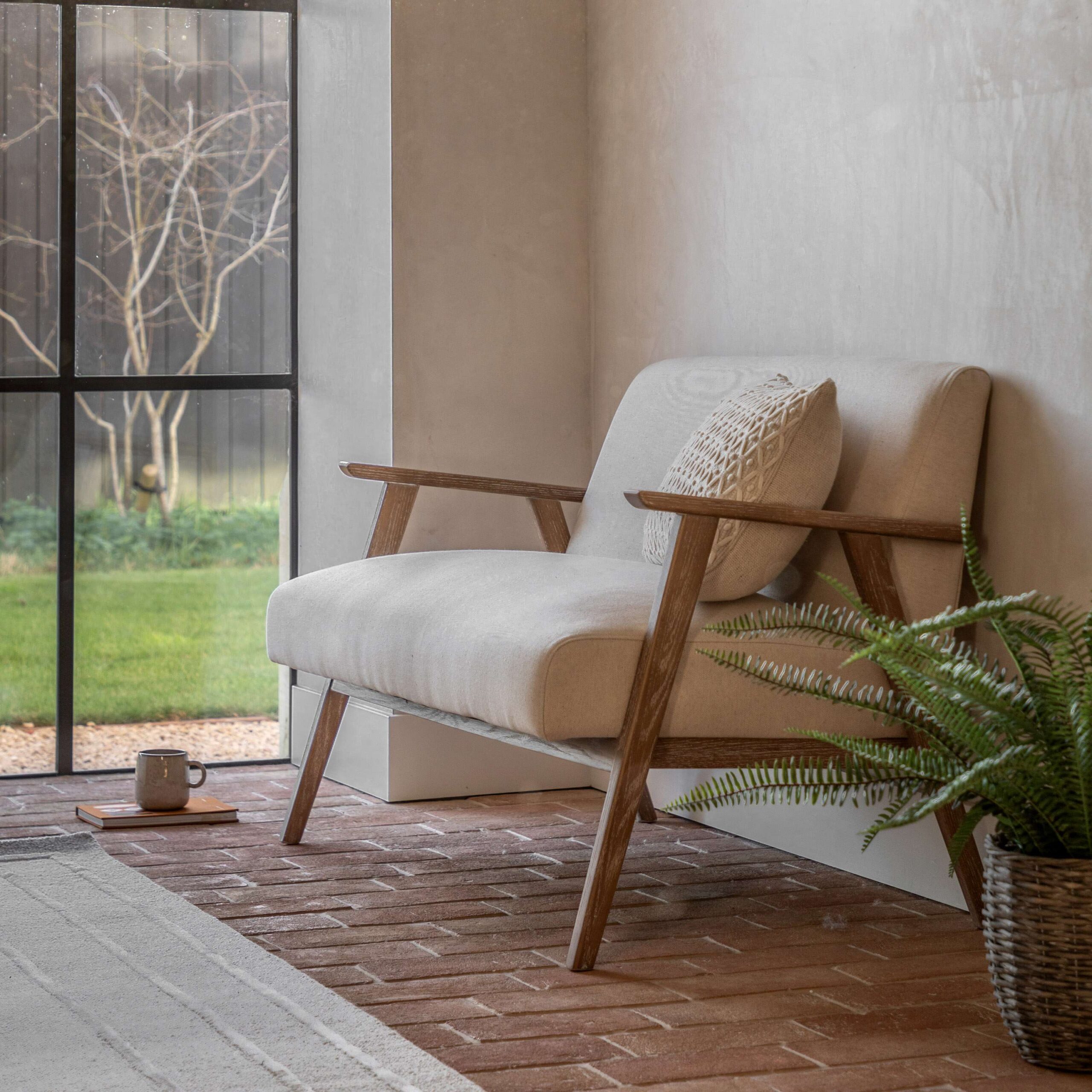 Goodwick 2 Seater Sofa Natural Linen - Image 2