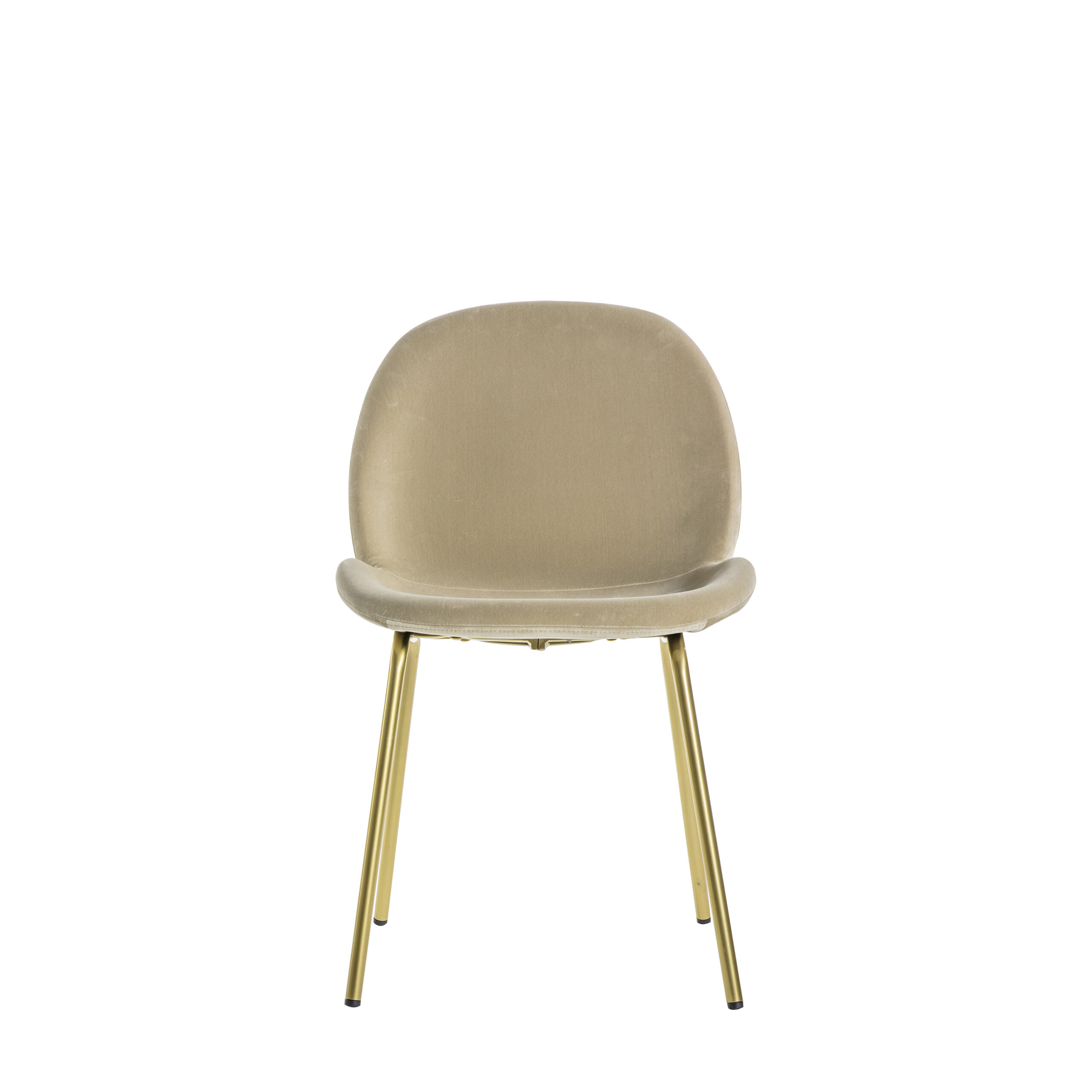 Callahan Oatmeal Velvet Dining Chairs - Set of 2 Chairs - Image 3