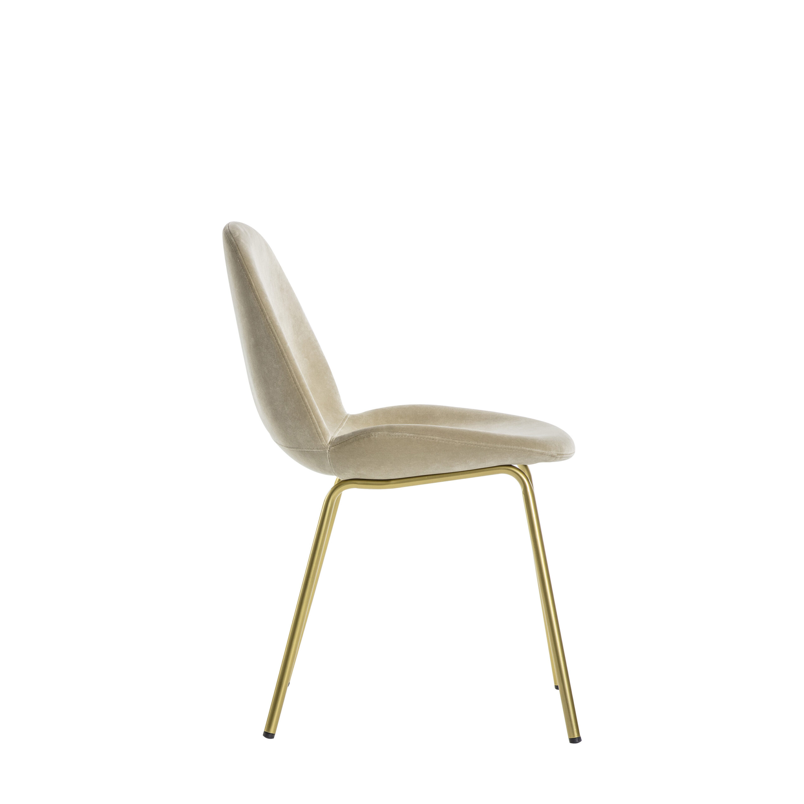 Callahan Oatmeal Velvet Dining Chairs - Set of 2 Chairs - Image 4