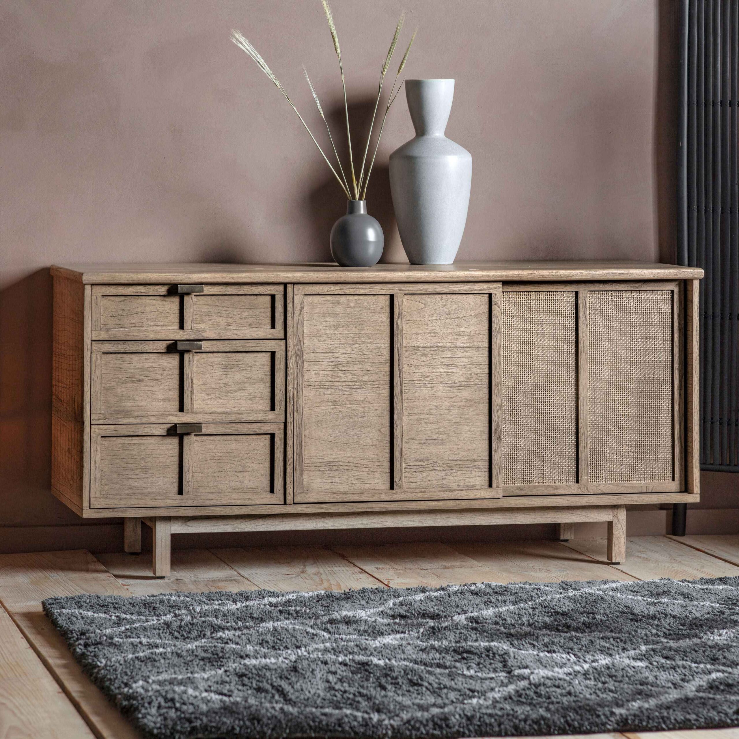 Nara 3 Drawer 2 Door Sideboard