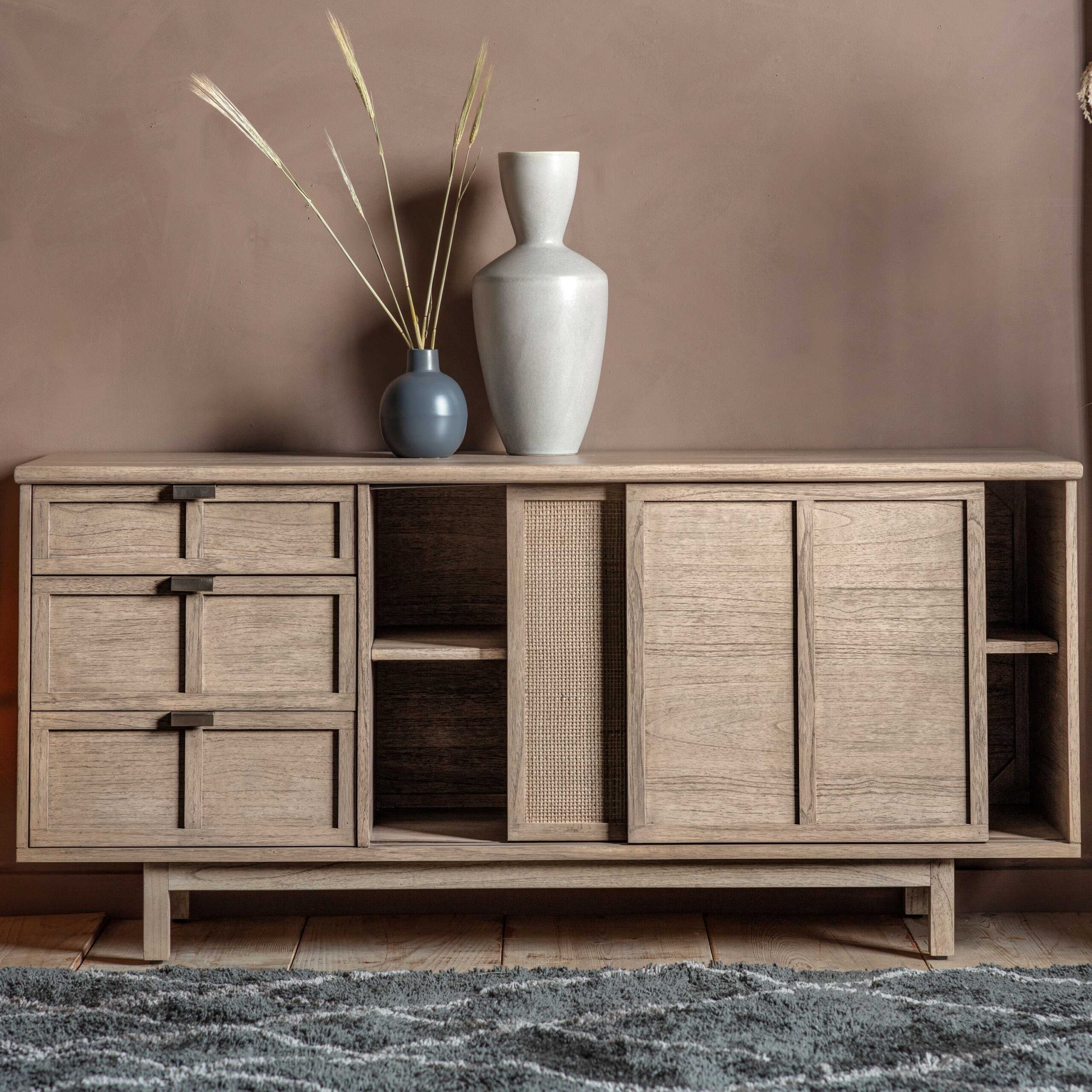 Nara 3 Drawer 2 Door Sideboard - Image 2