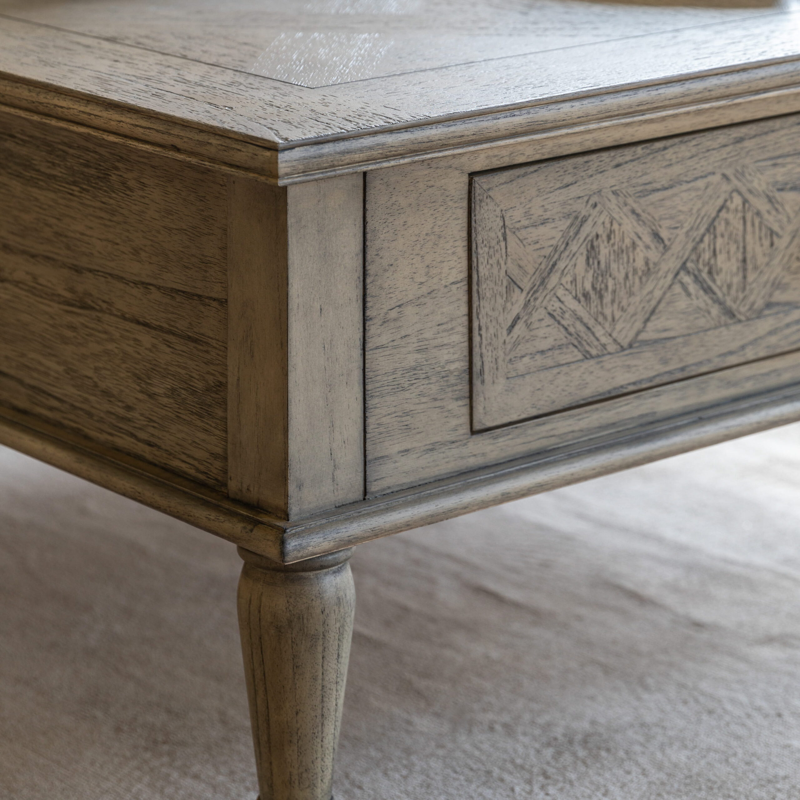 Provence Square 2 Drawer Coffee Table - Image 3