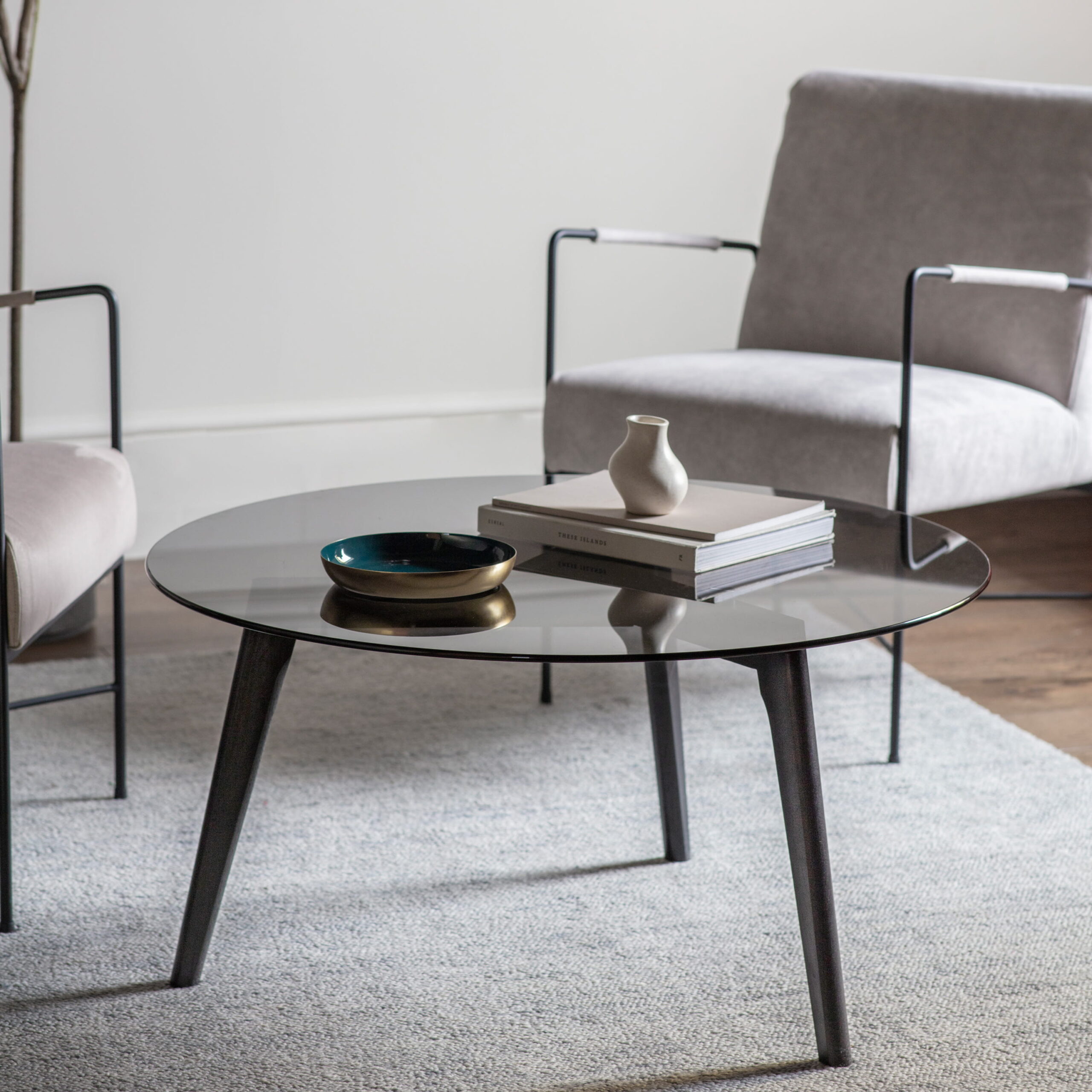 Hadley Round Coffee Table Black