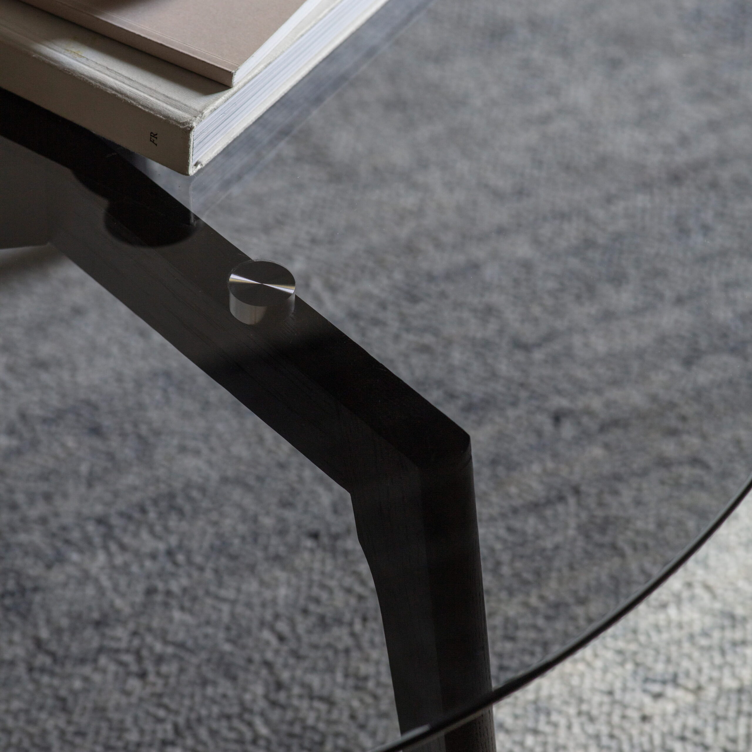 Hadley Round Coffee Table Black - Image 2