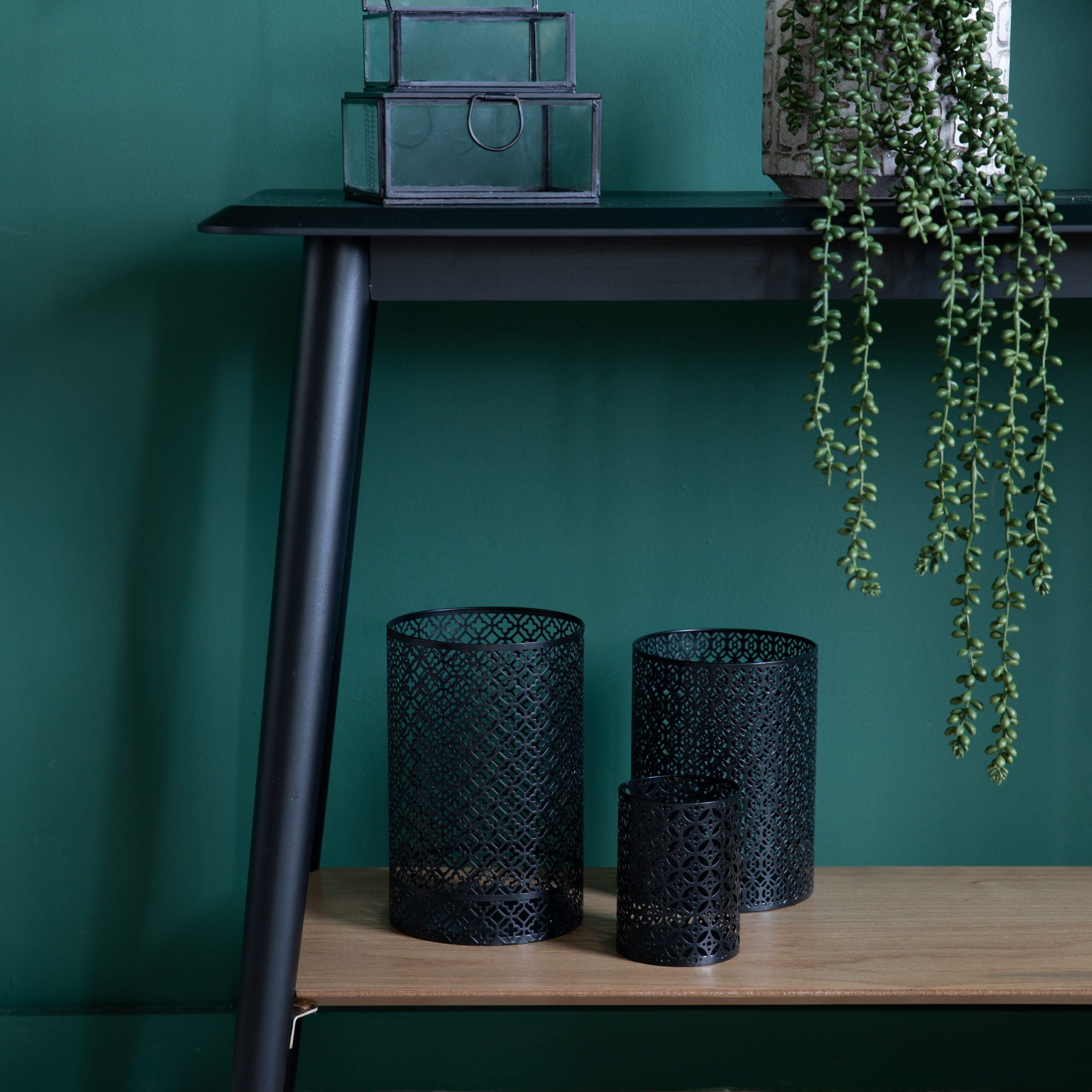 Dalton Console Table with Shelf - Image 2