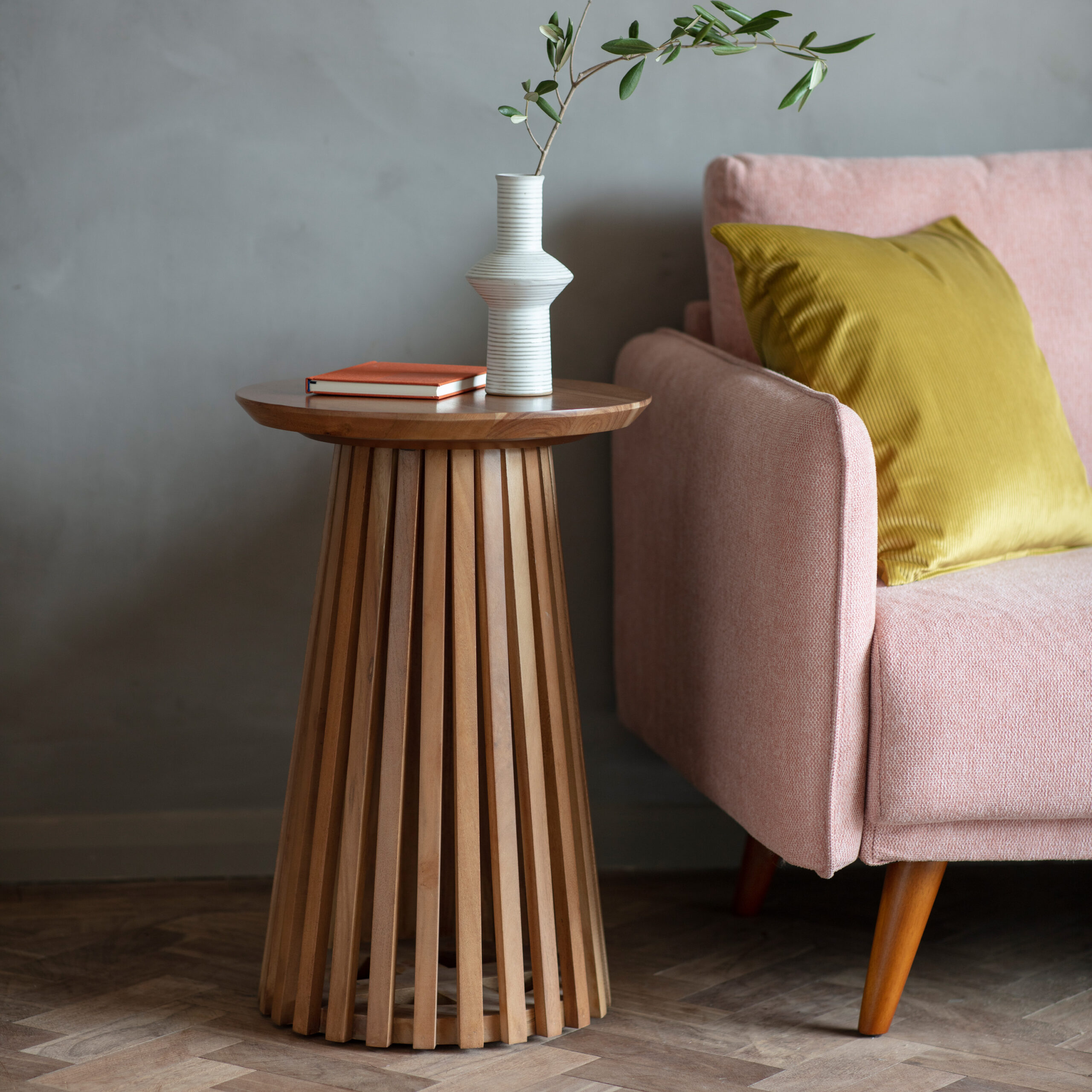 Fairmont Slatted Side Table