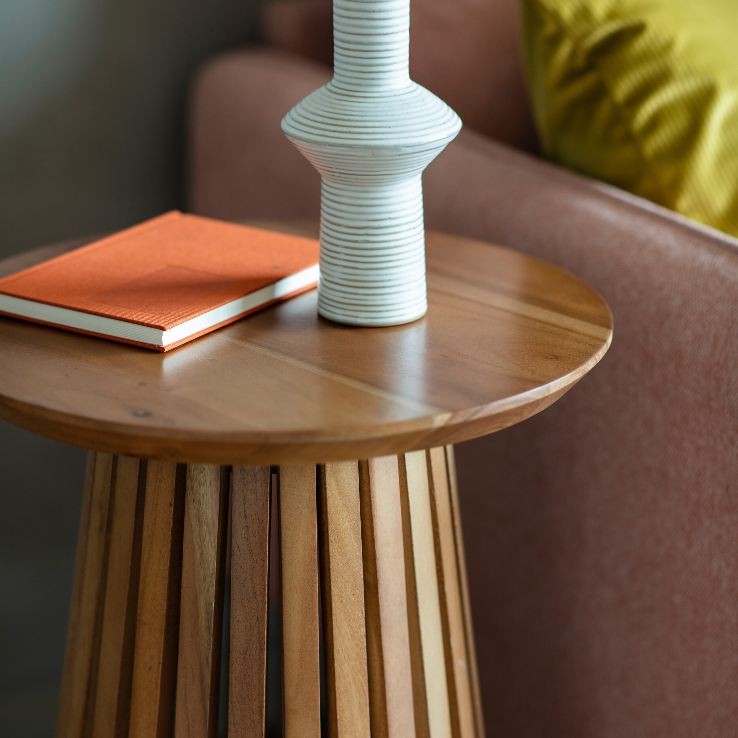 Fairmont Slatted Side Table - Image 2