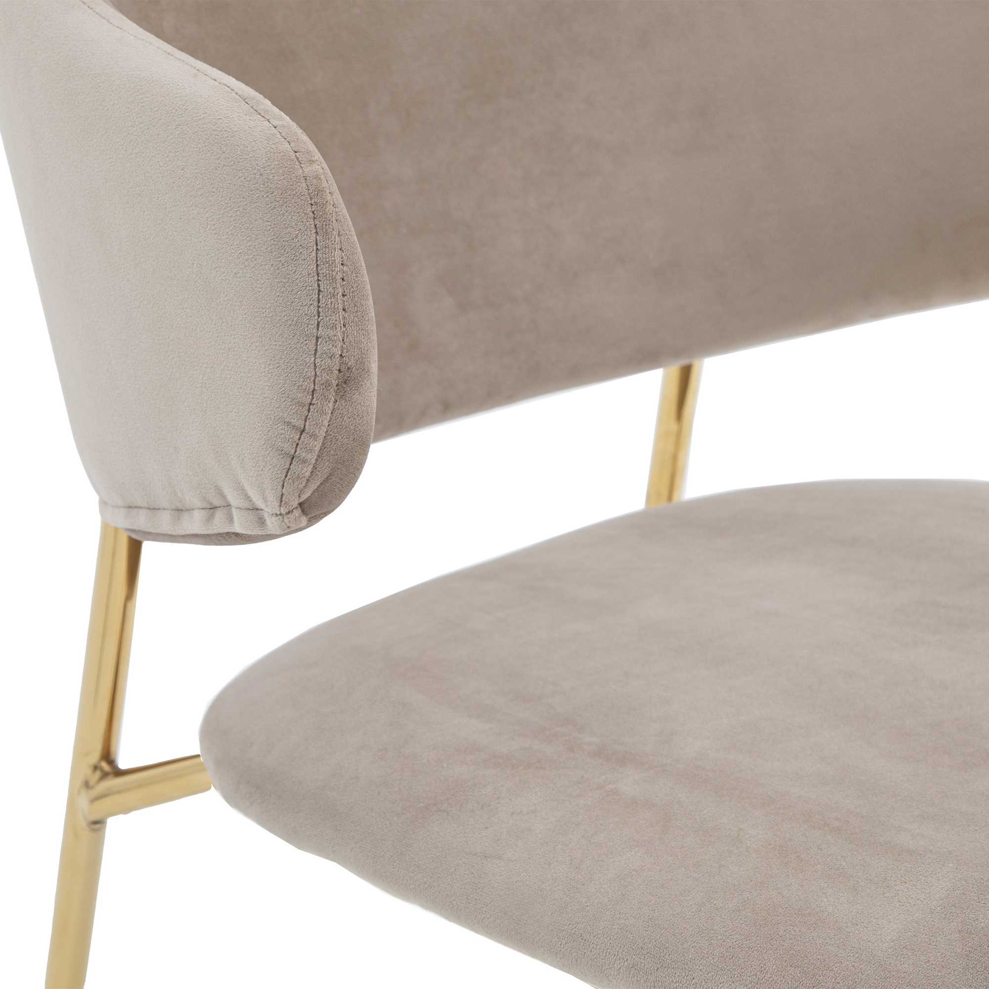 Belgravia Taupe Dining Chairs - Set of 2 Chairs - Image 4