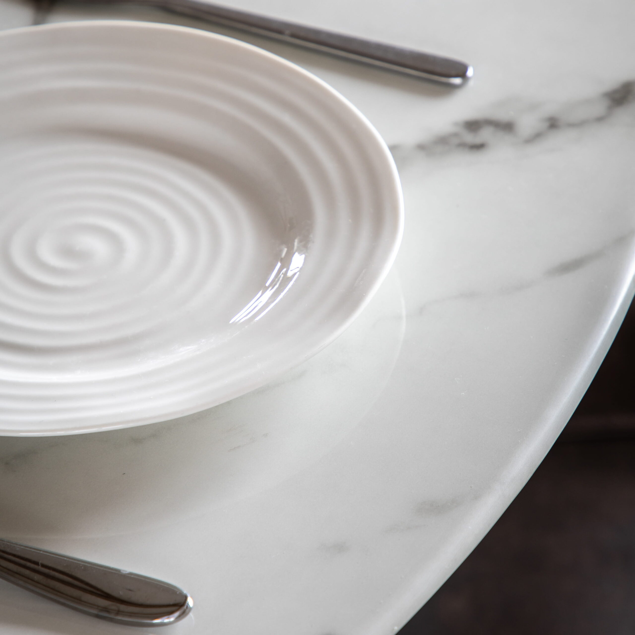 Pembroke Dining Table White Marble Effect - Image 2