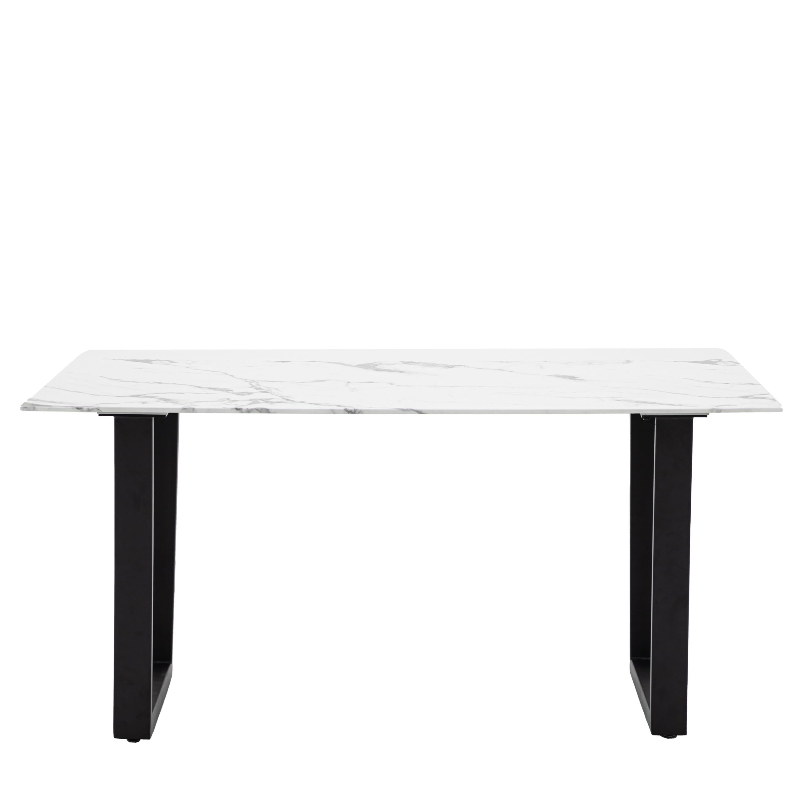 Harrison Dining Table White Marble Effect - Image 3