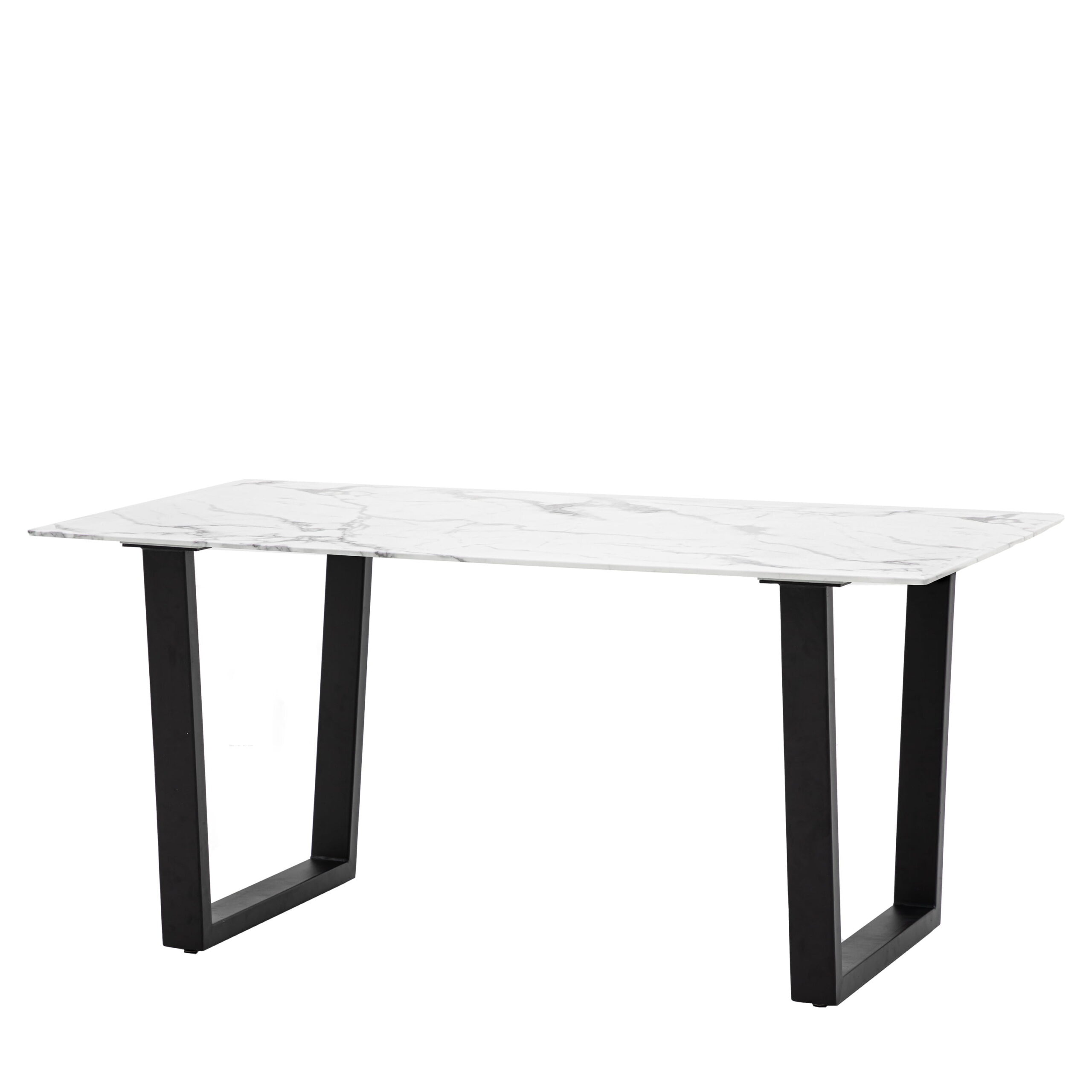 Harrison Dining Table White Marble Effect - Image 5