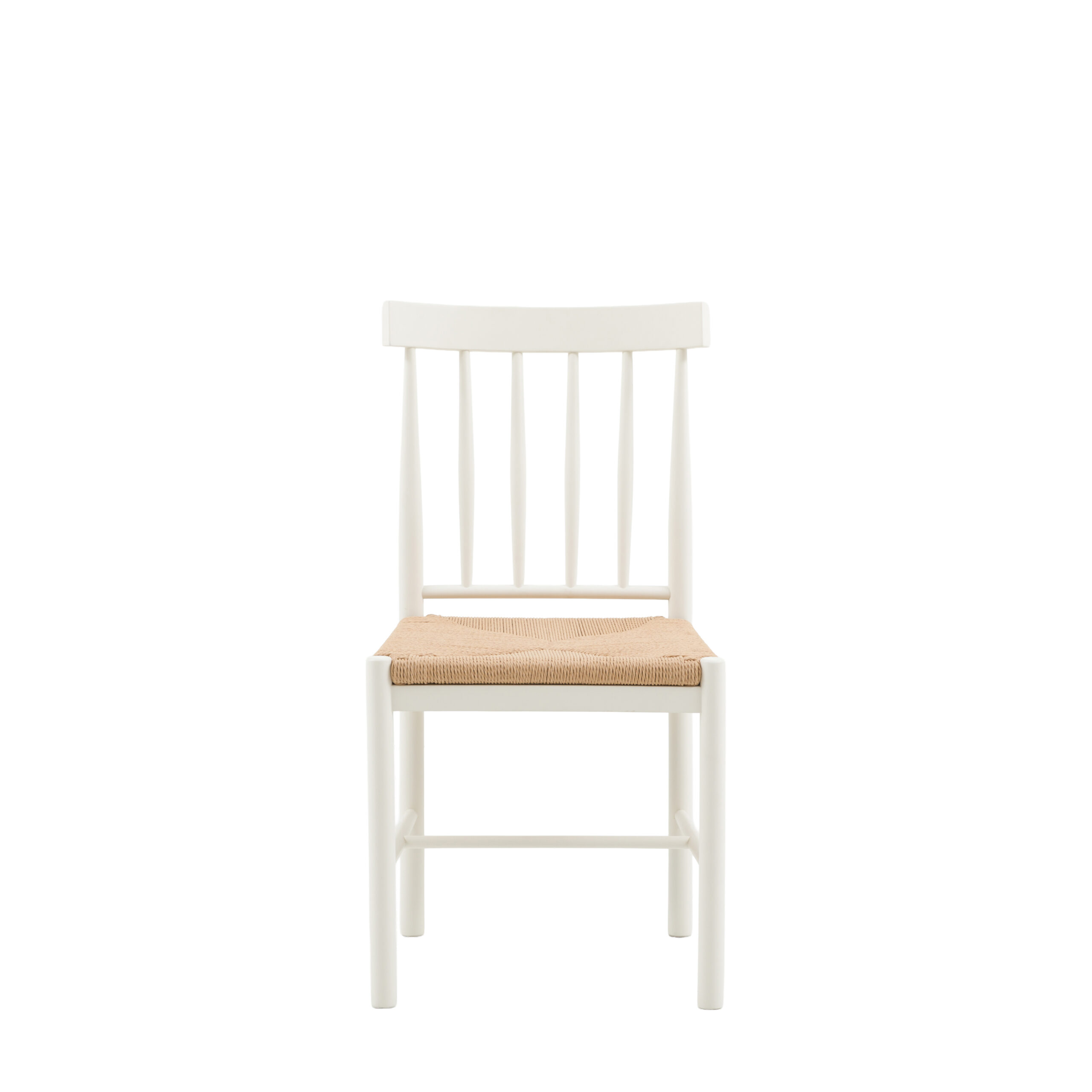 Harrow White Dining Chairs - Set of 2 Chairs - Image 3