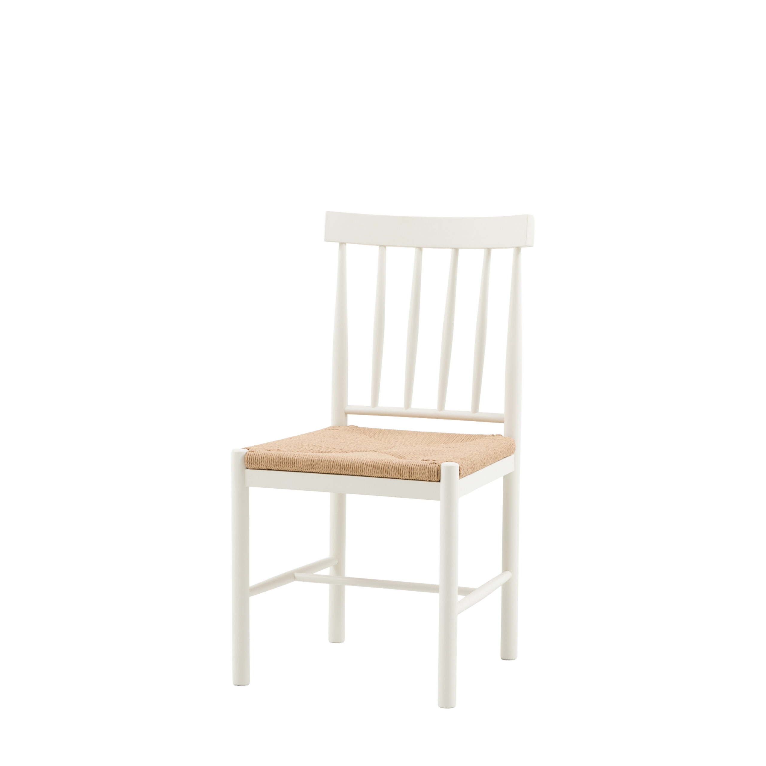 Harrow White Dining Chairs - Set of 2 Chairs - Image 4