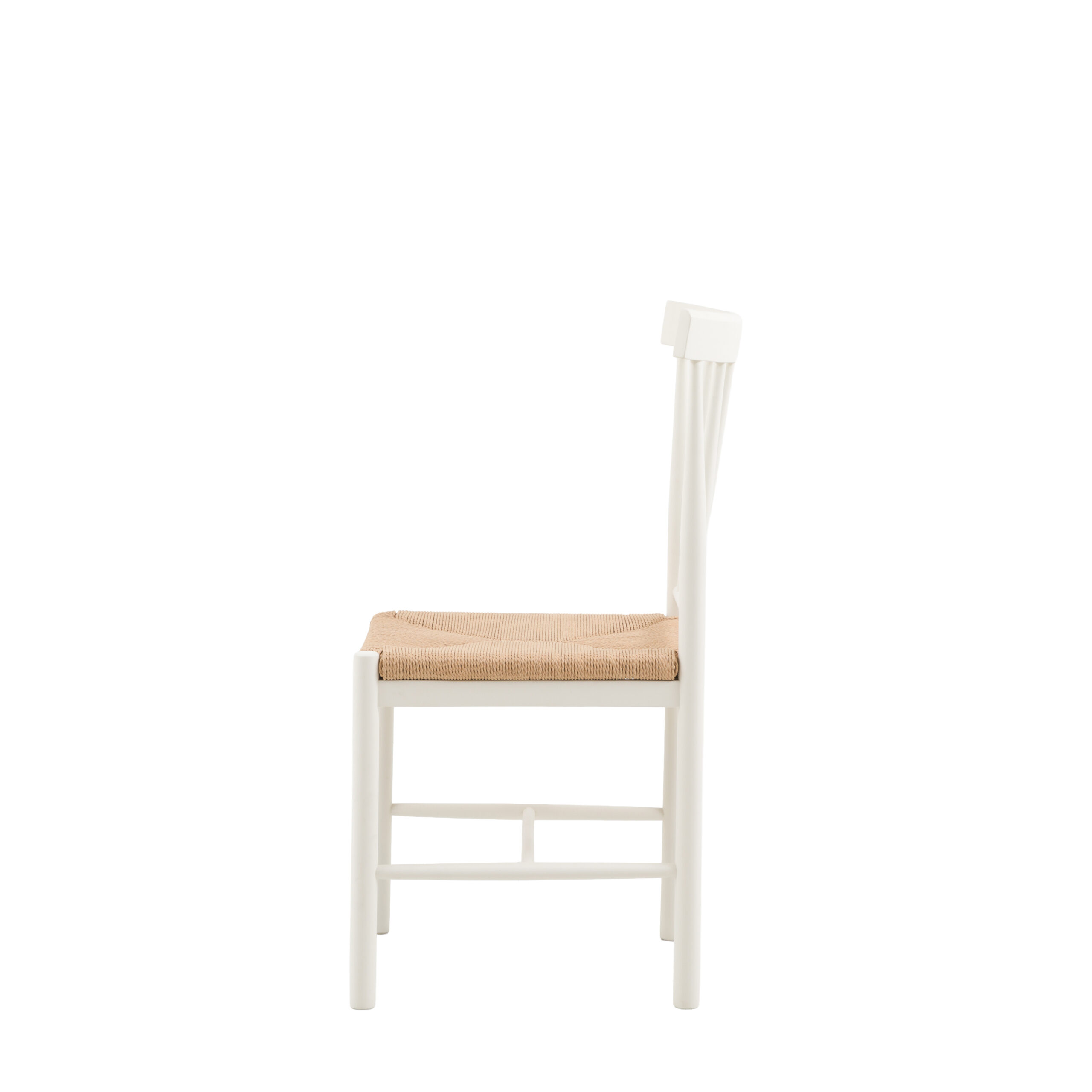Harrow White Dining Chairs - Set of 2 Chairs - Image 5