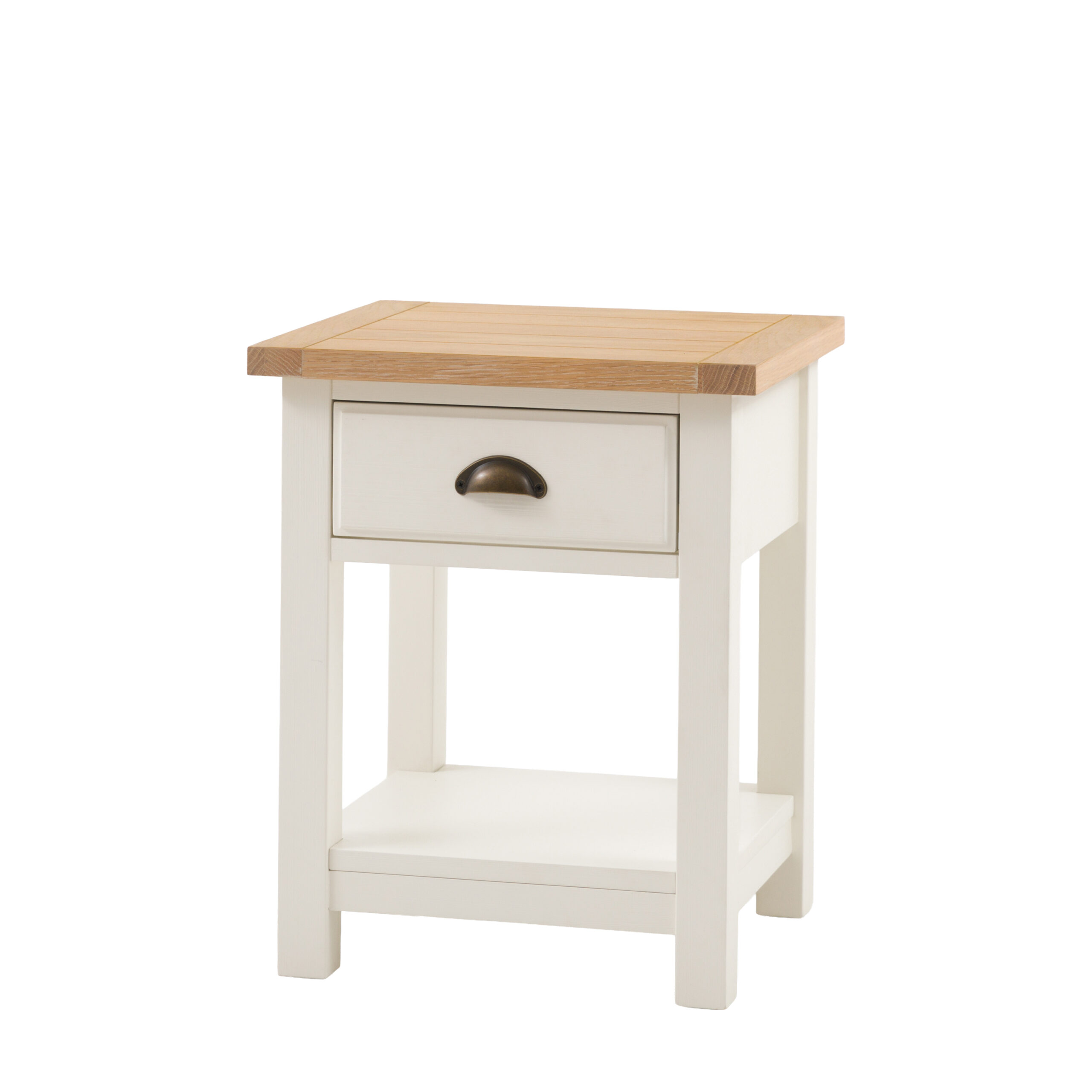 Harrow 1 Drawer Bedside Table White - Image 7