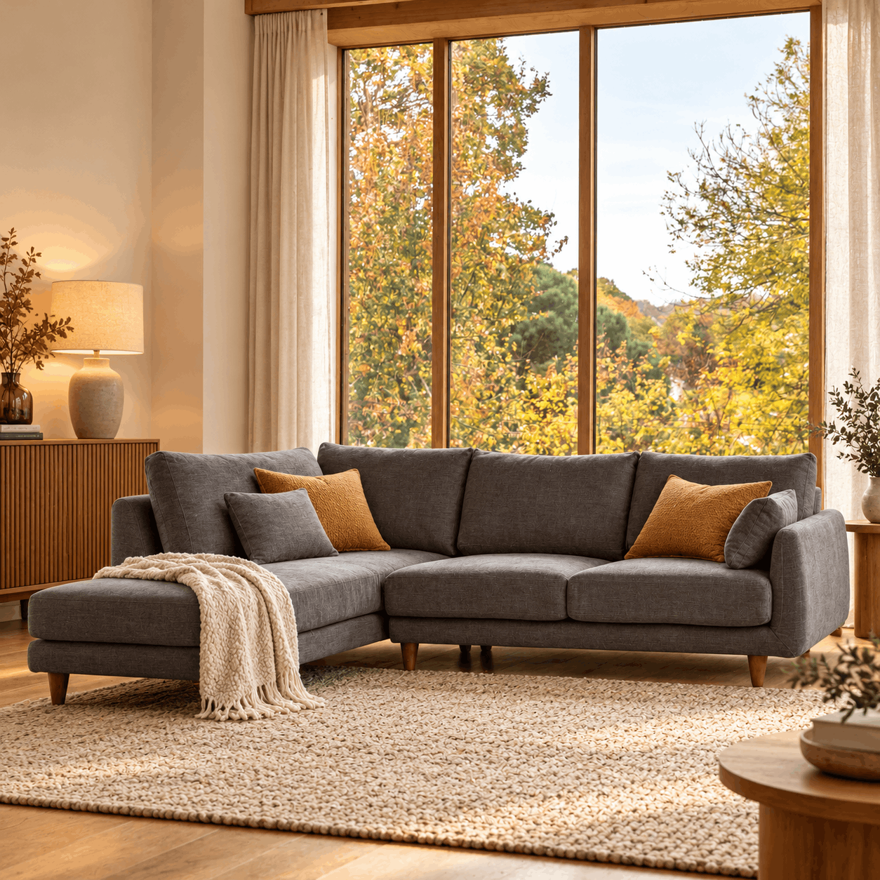 Ashwood Left Hand Chaise Sofa Willow Magnet - Image 2