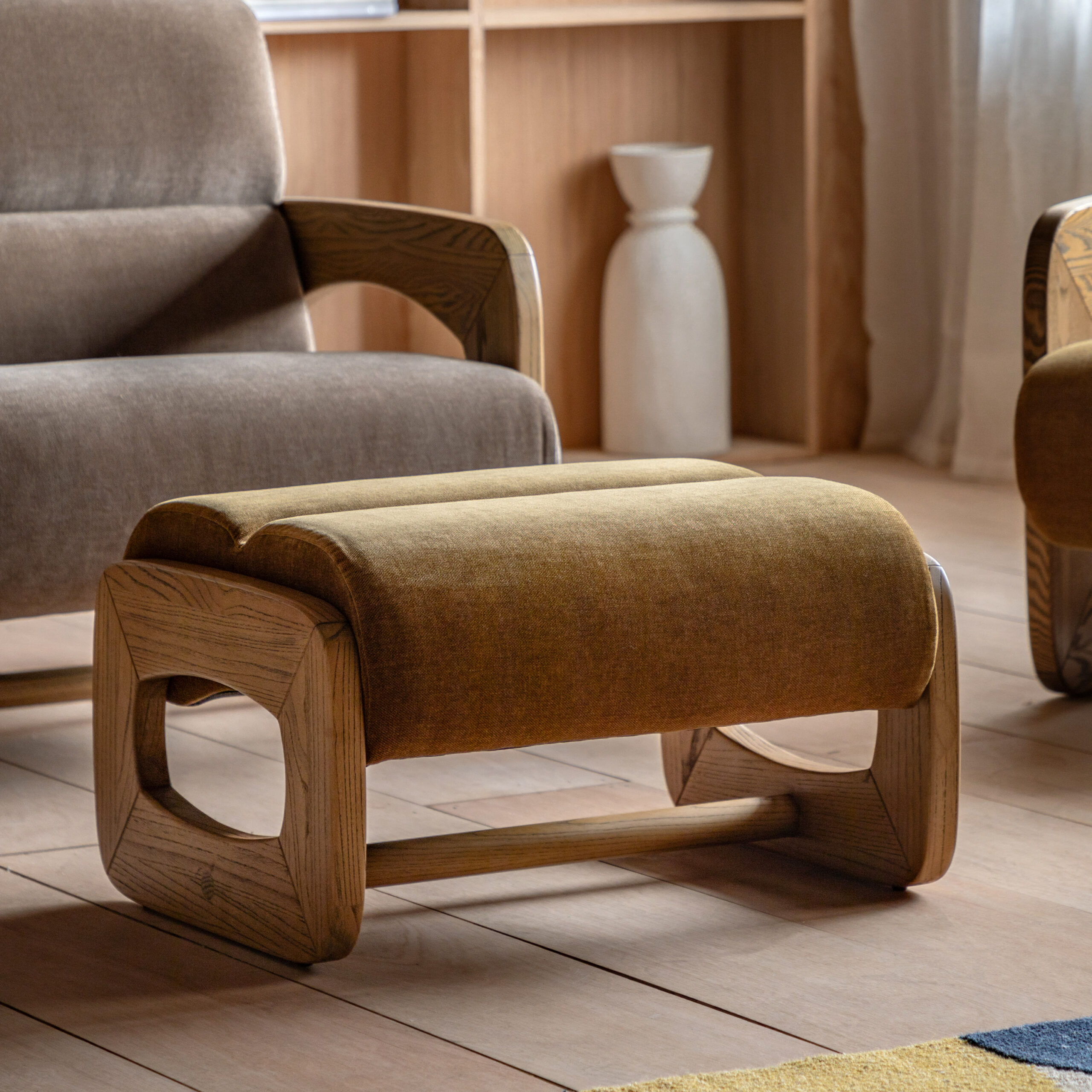 Pierre Footstool Verona Golden