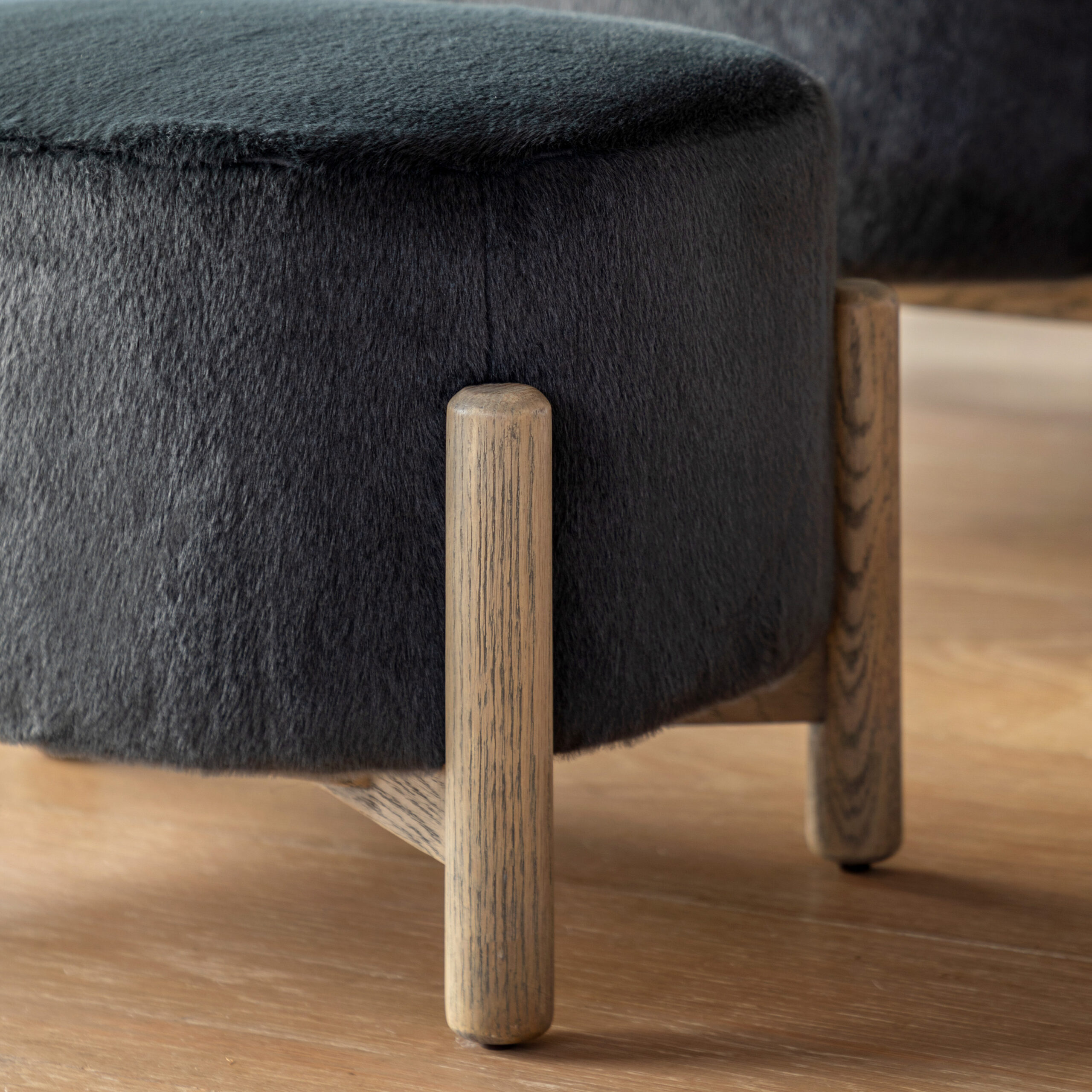Tiverton Footstool Alaska Graphite - Image 3