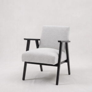 Rengard indoor home interior furniture armchair occasional accent chair wood and fabric
