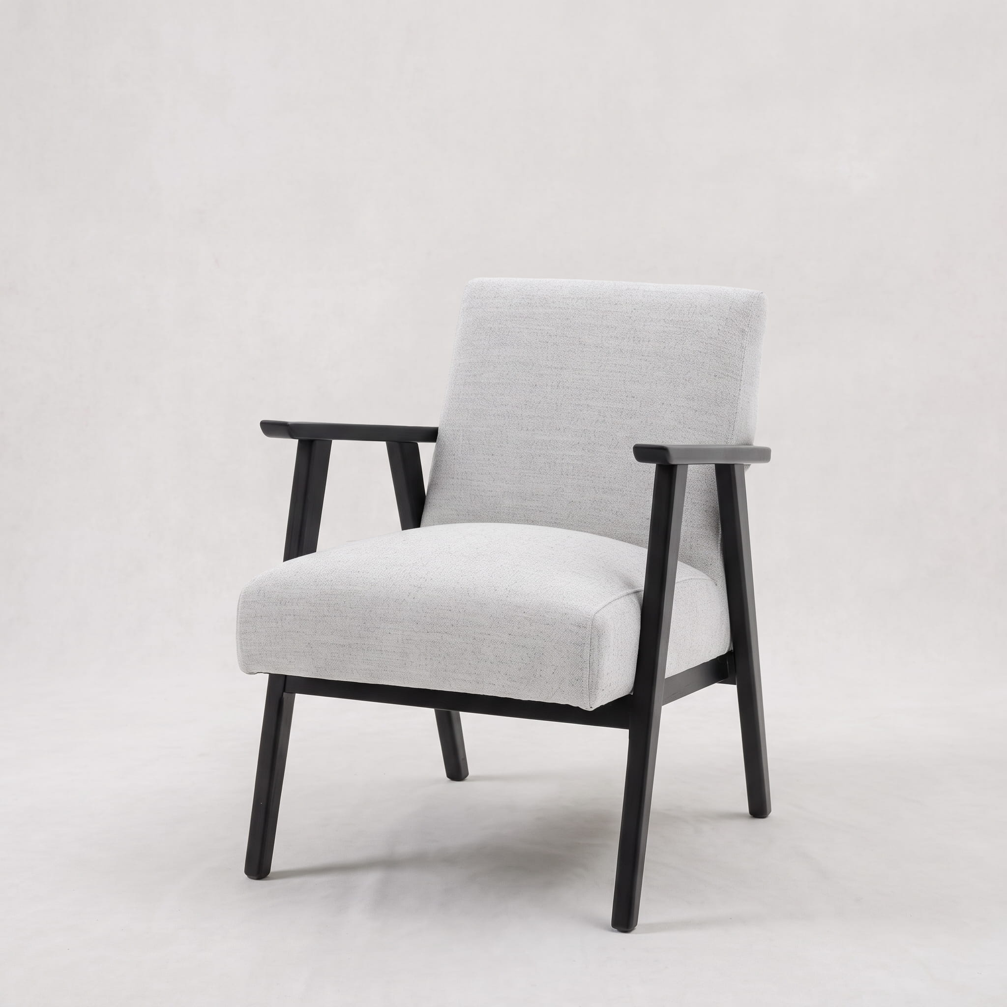 Rengard indoor home interior furniture armchair occasional accent chair wood and fabric