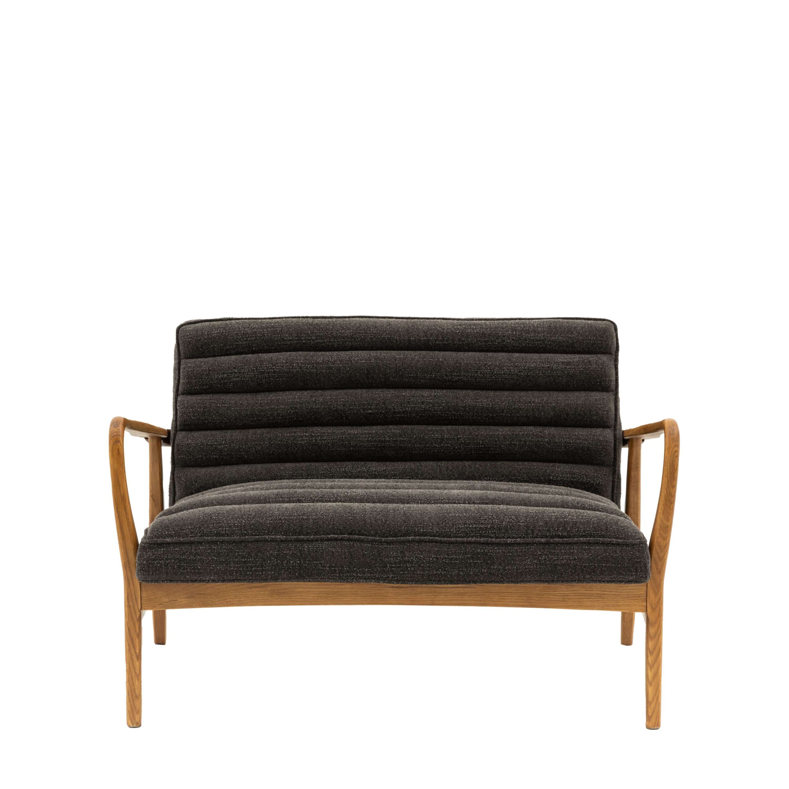 Camden 2 Seater Sofa Charcoal Boucle - Image 5