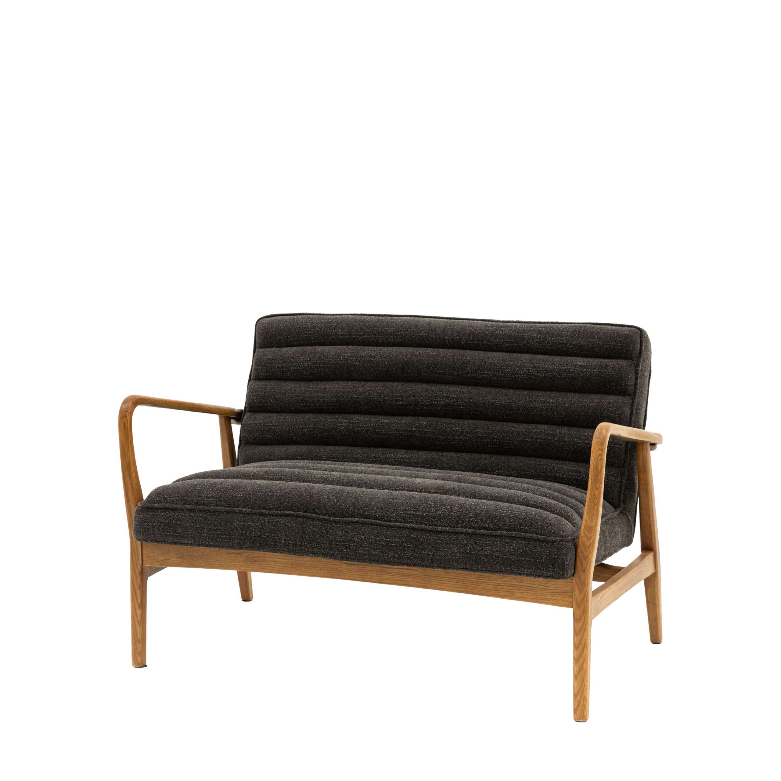 Camden 2 Seater Sofa Charcoal Boucle - Image 6