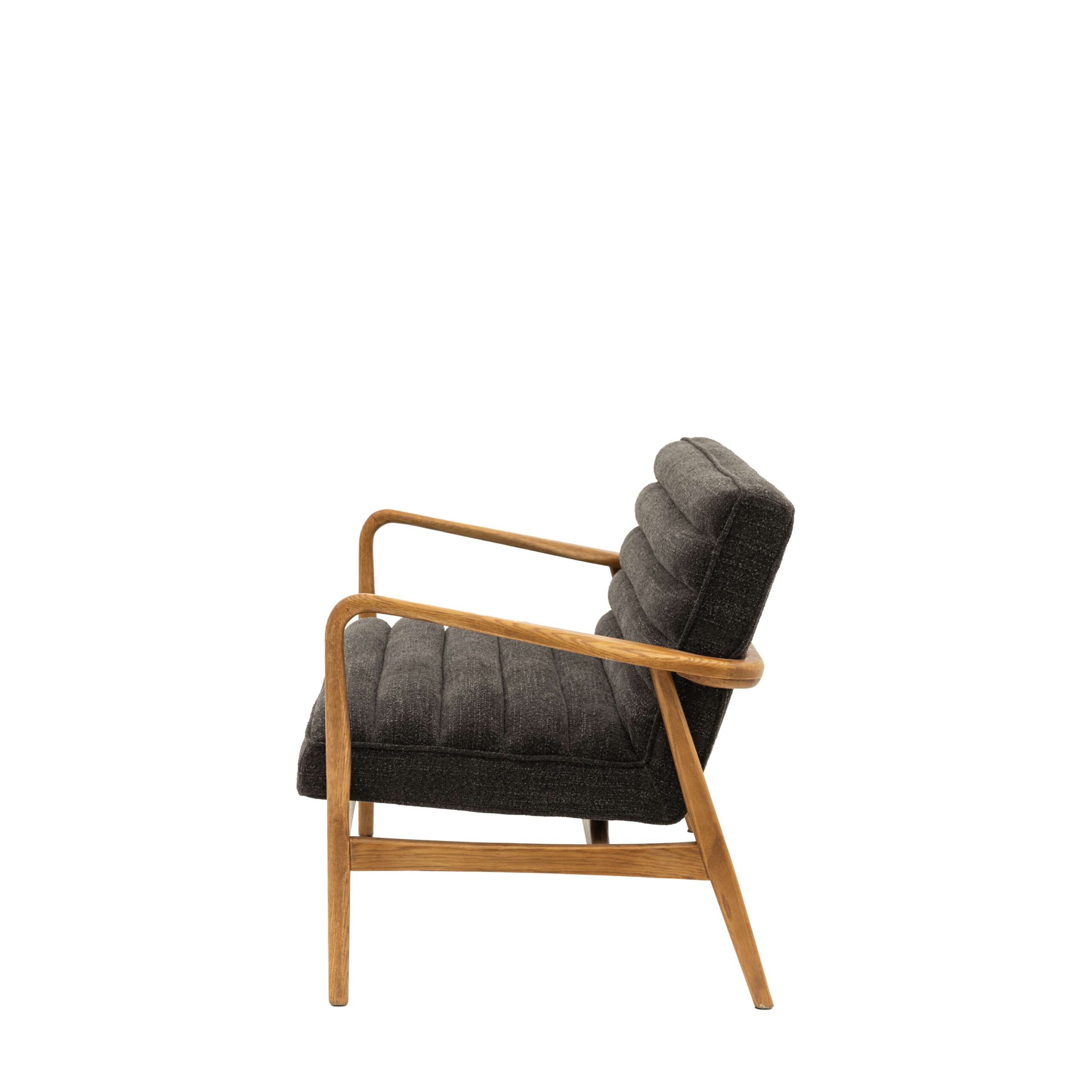 Camden 2 Seater Sofa Charcoal Boucle - Image 7