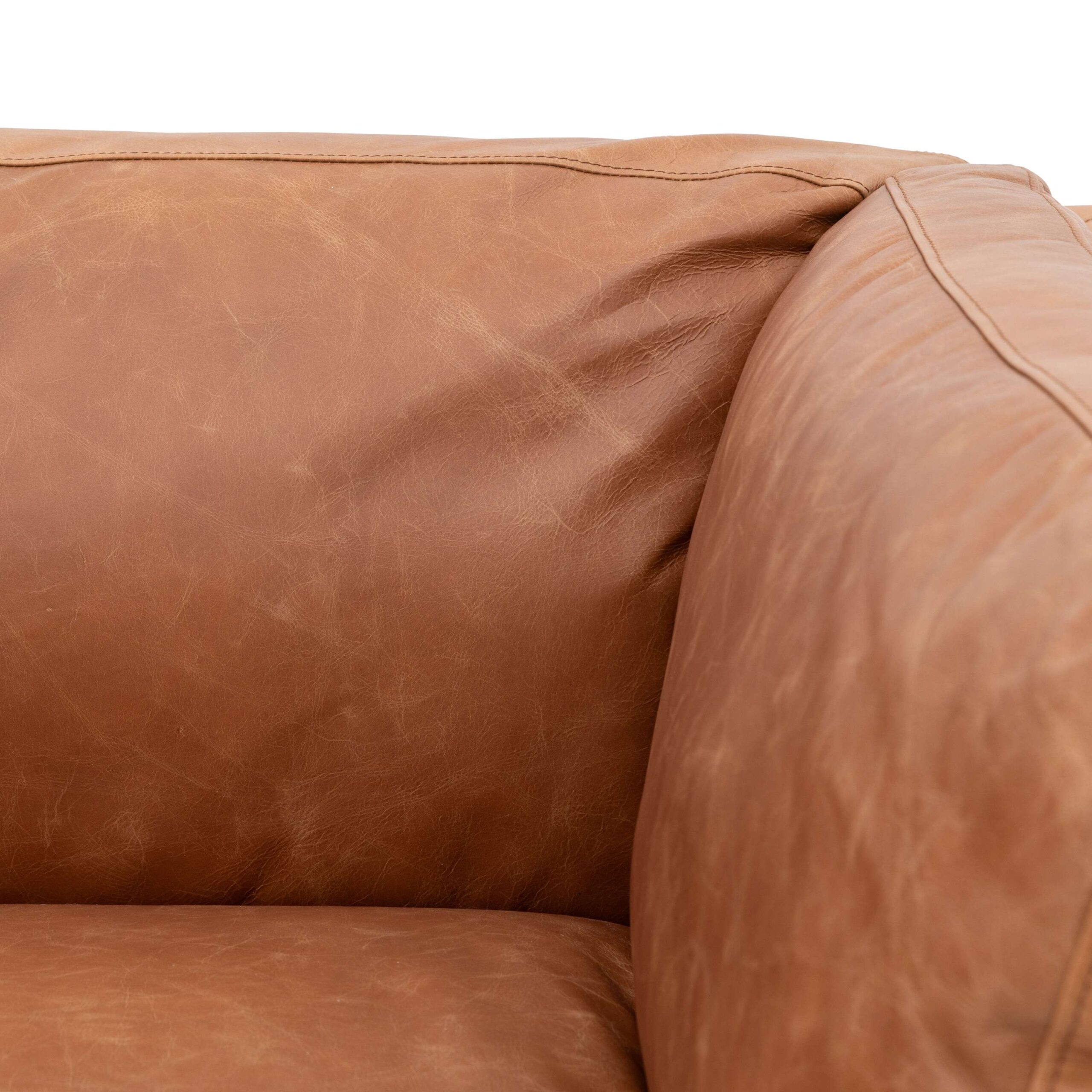 Melbury 3 Seater Sofa Vintage Brown Leather - Image 9