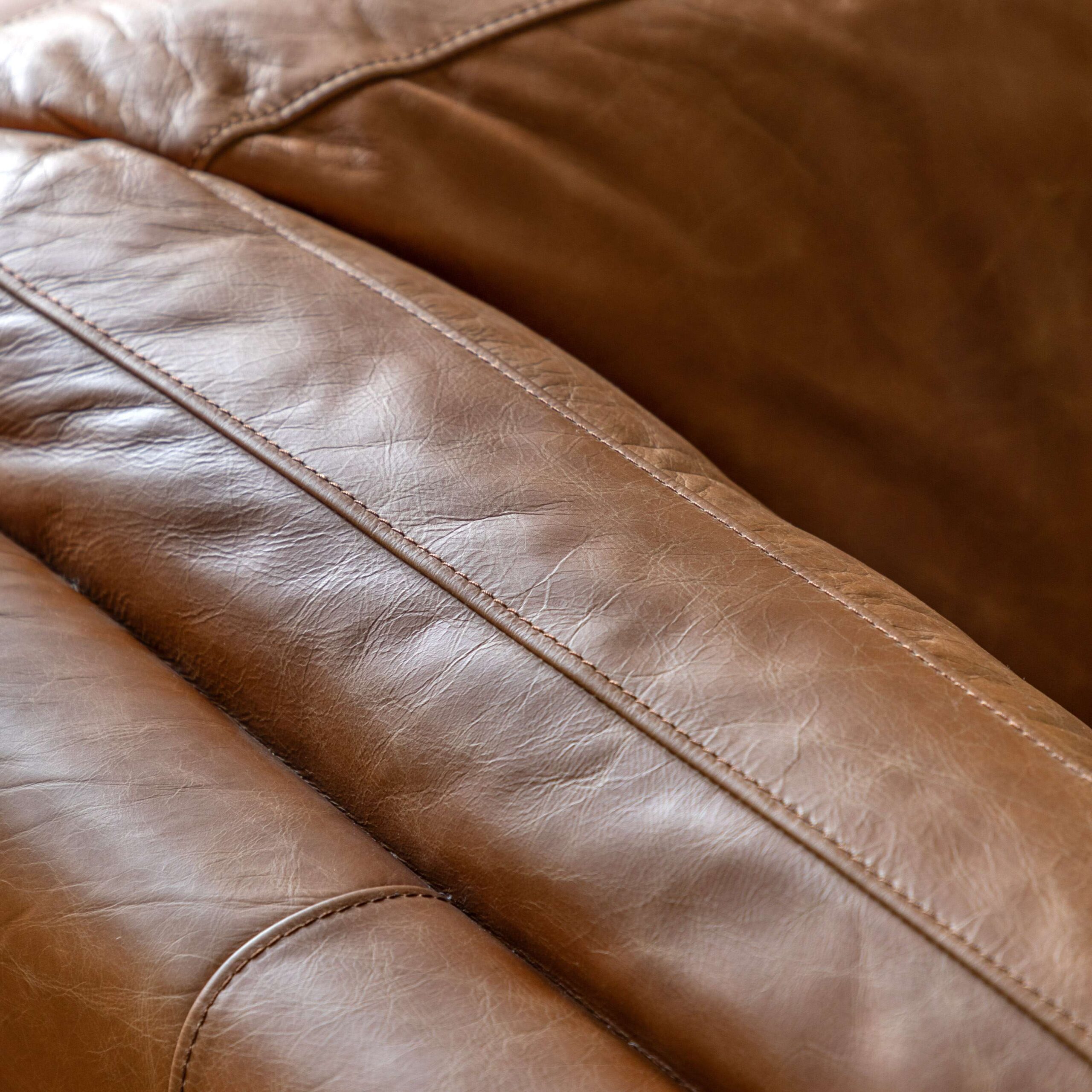 Melbury 3 Seater Sofa Vintage Brown Leather - Image 3