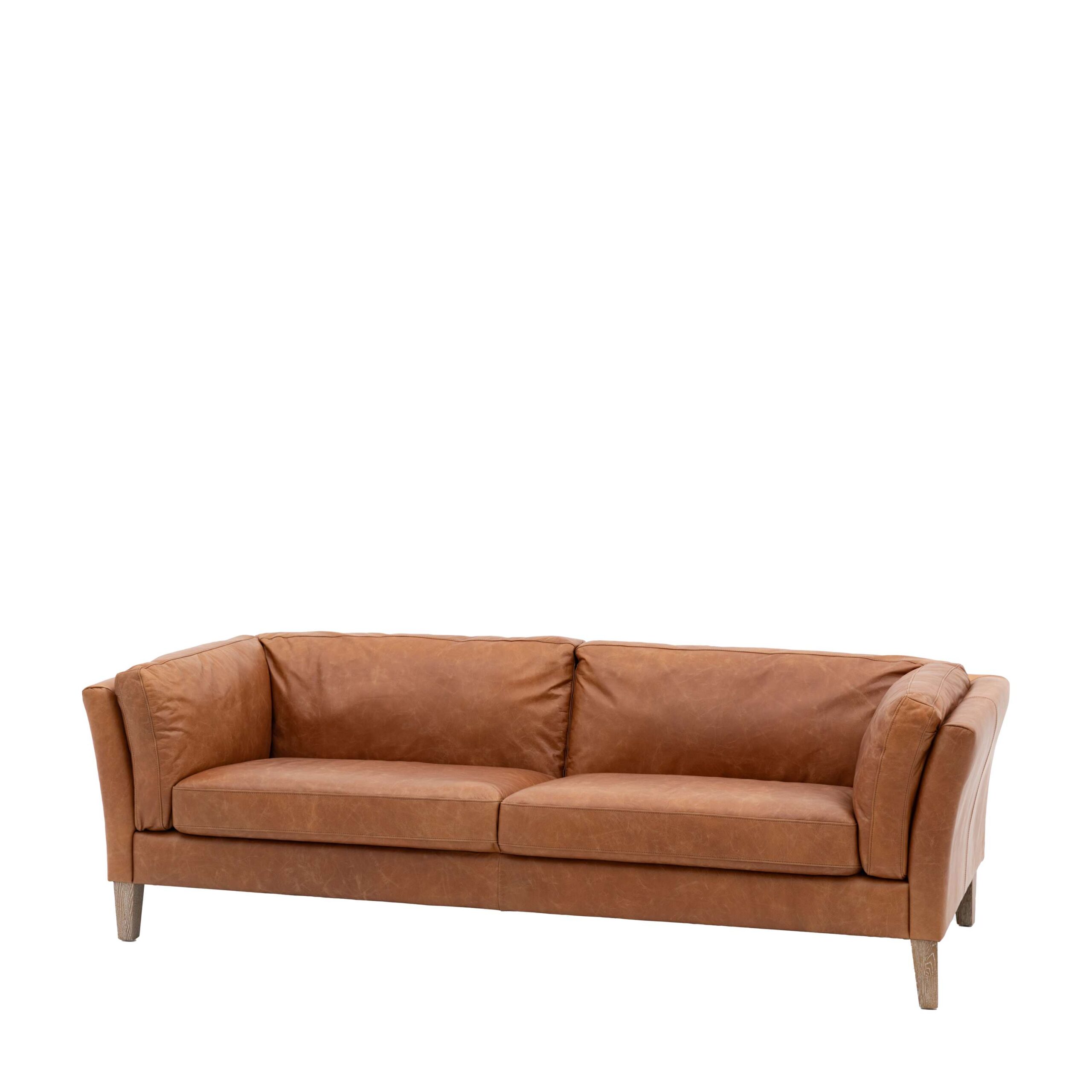 Melbury 2 Seater Sofa Vintage Brown Leather - Image 4