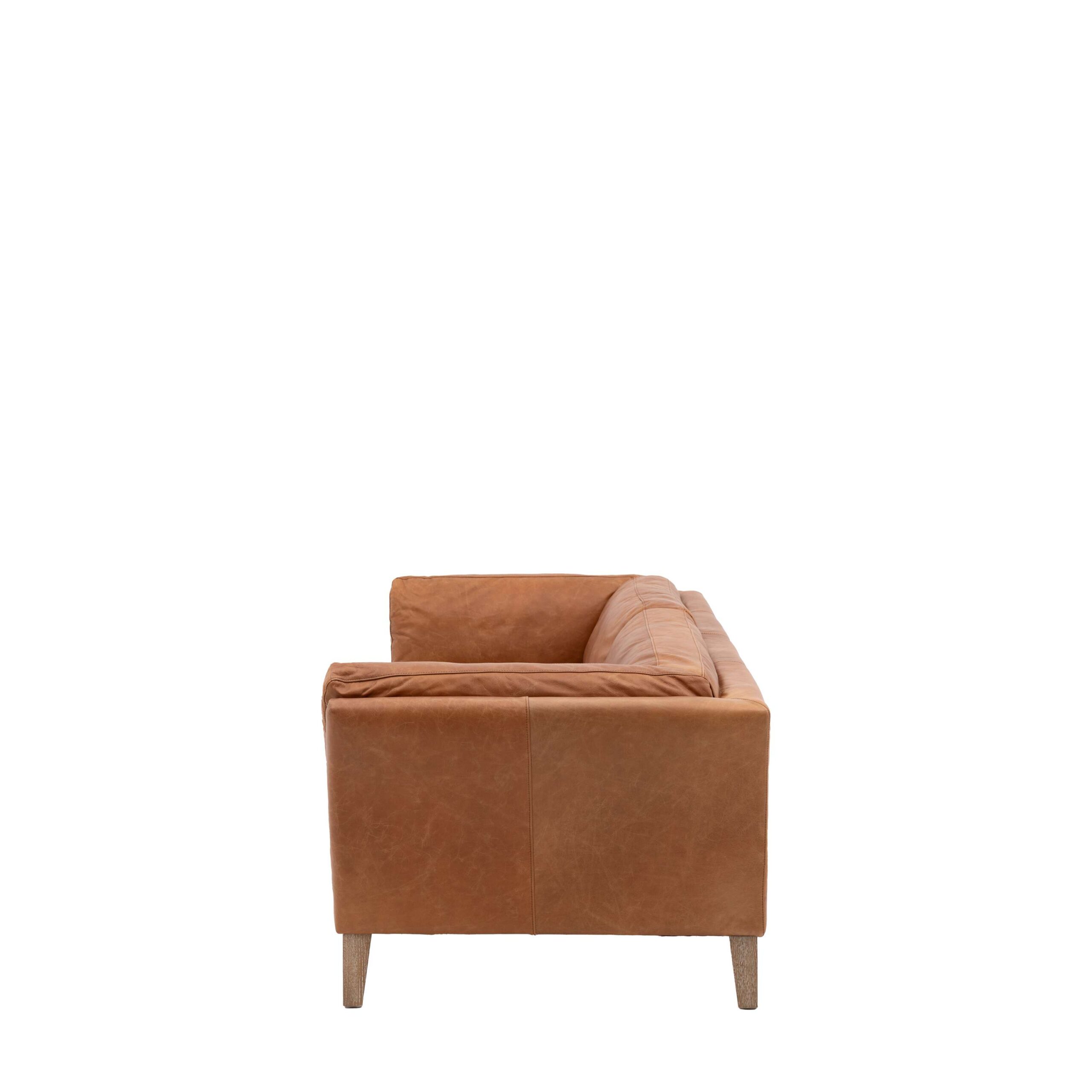 Melbury 2 Seater Sofa Vintage Brown Leather - Image 5