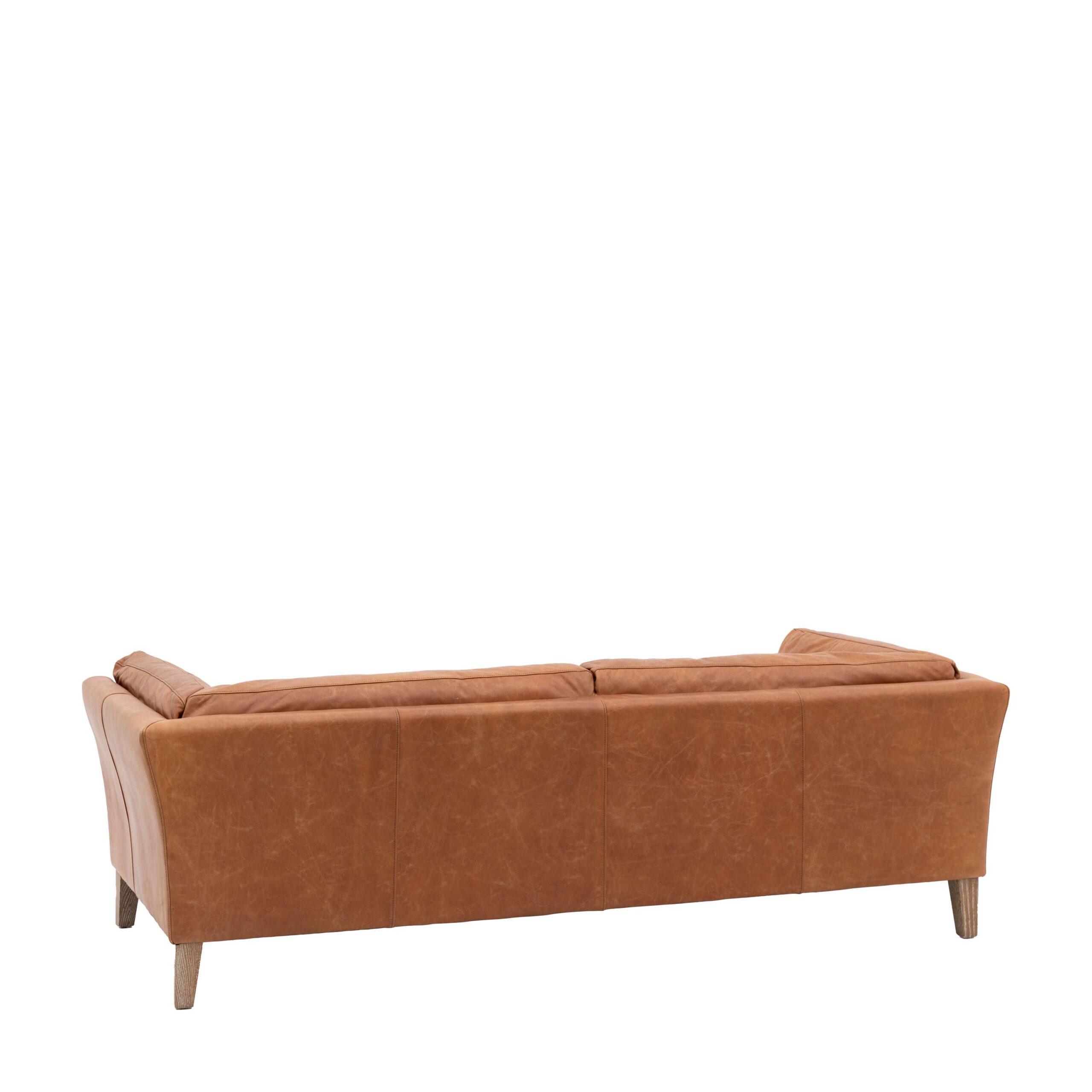 Melbury 2 Seater Sofa Vintage Brown Leather - Image 6