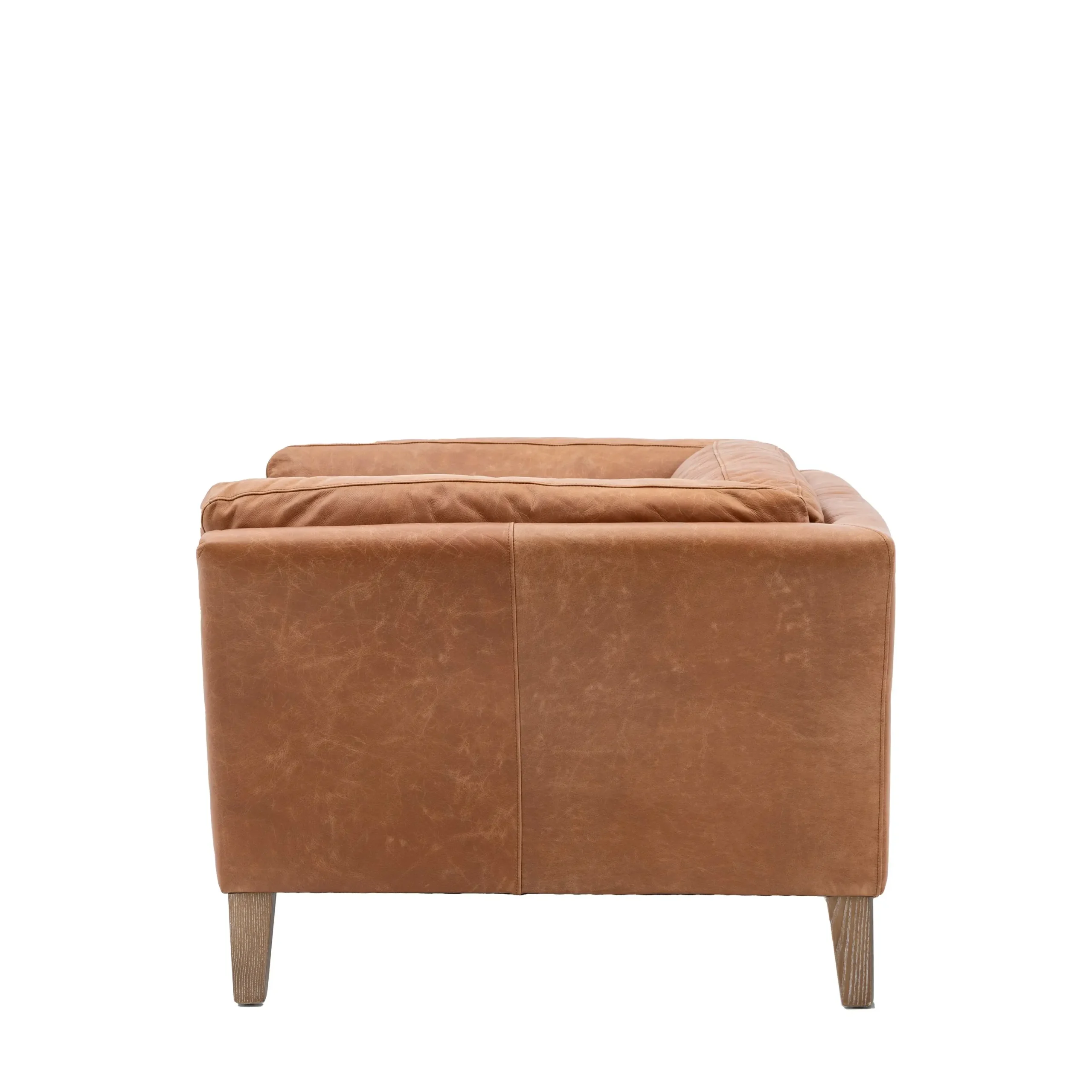 Melbury Vintage Brown Leather Armchair - Image 7
