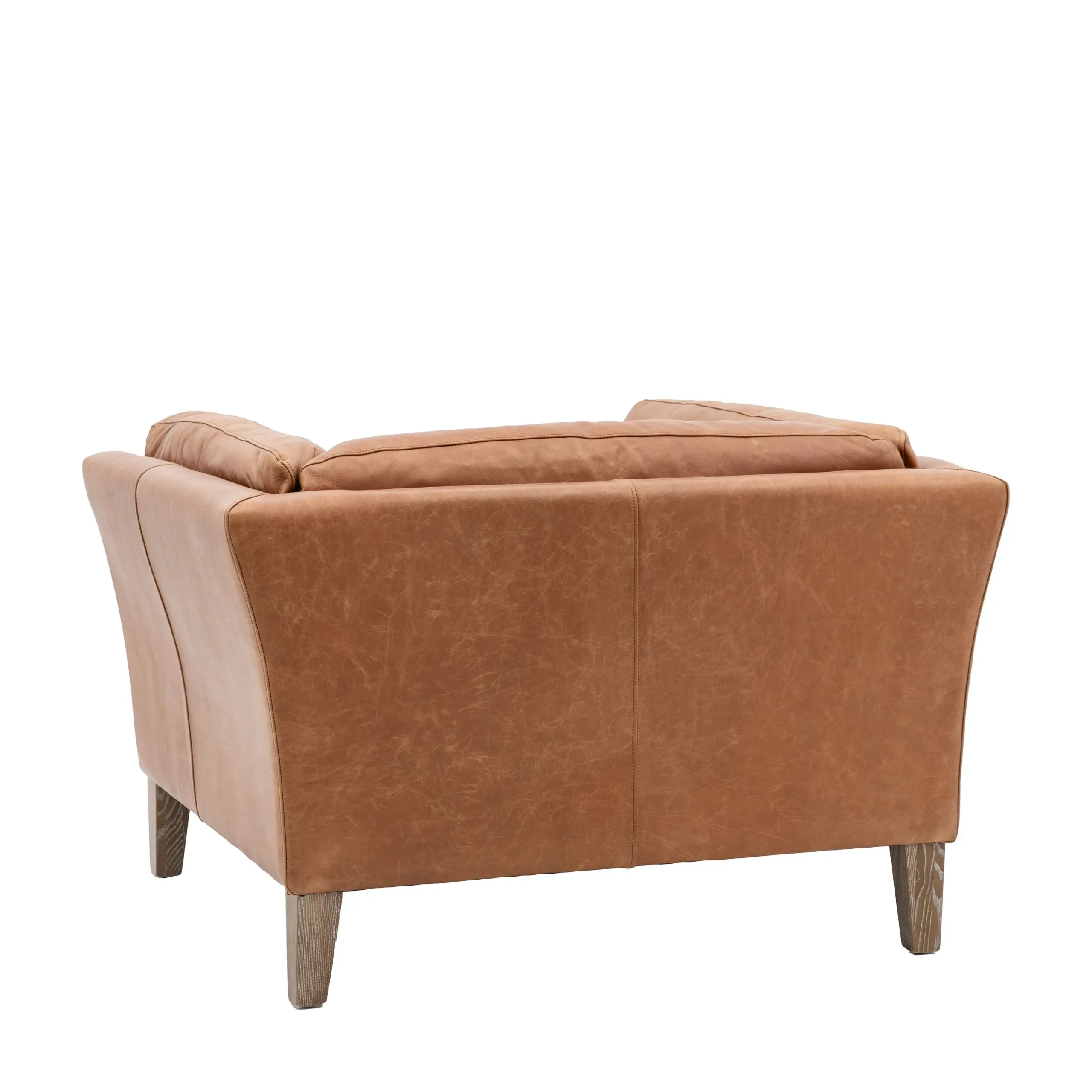 Melbury Vintage Brown Leather Armchair - Image 8