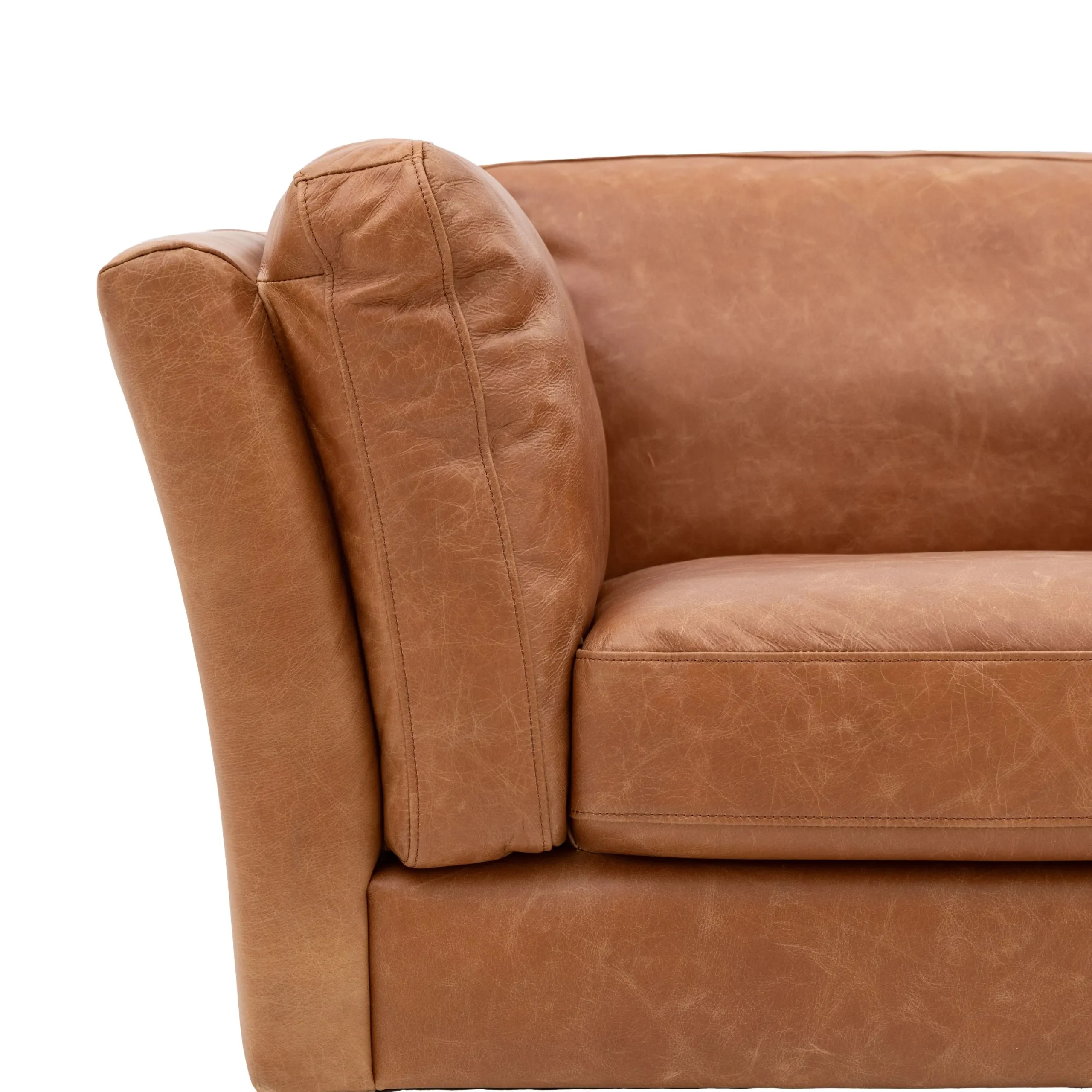 Melbury Vintage Brown Leather Armchair - Image 9