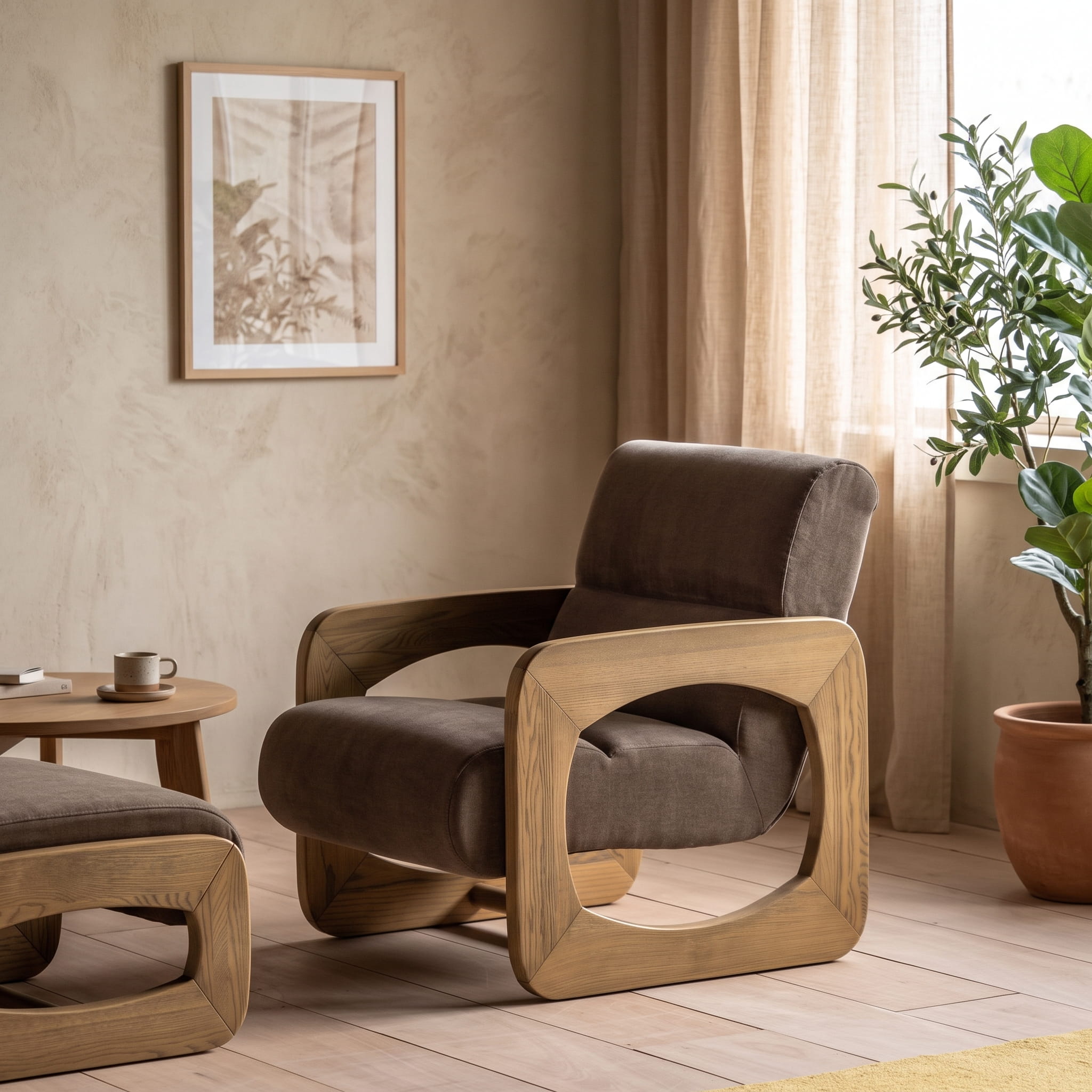 Pierre Verona Sepia Armchair - Image 2
