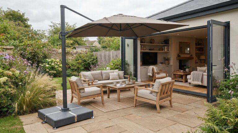 How to Secure a Garden Parasol With a Base or Ground Anchor