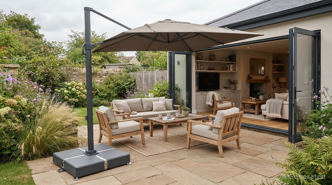 How to Secure a Garden Parasol With a Base or Ground Anchor