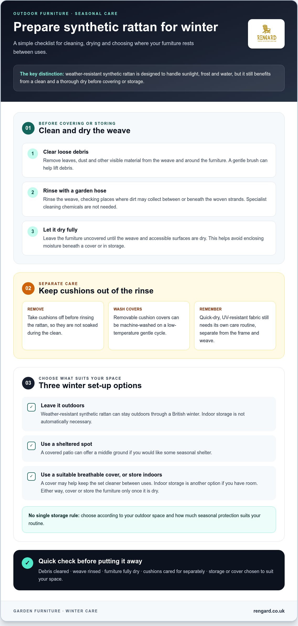 How to Protect Rattan Furniture in Winter: A Practical UK Guide
