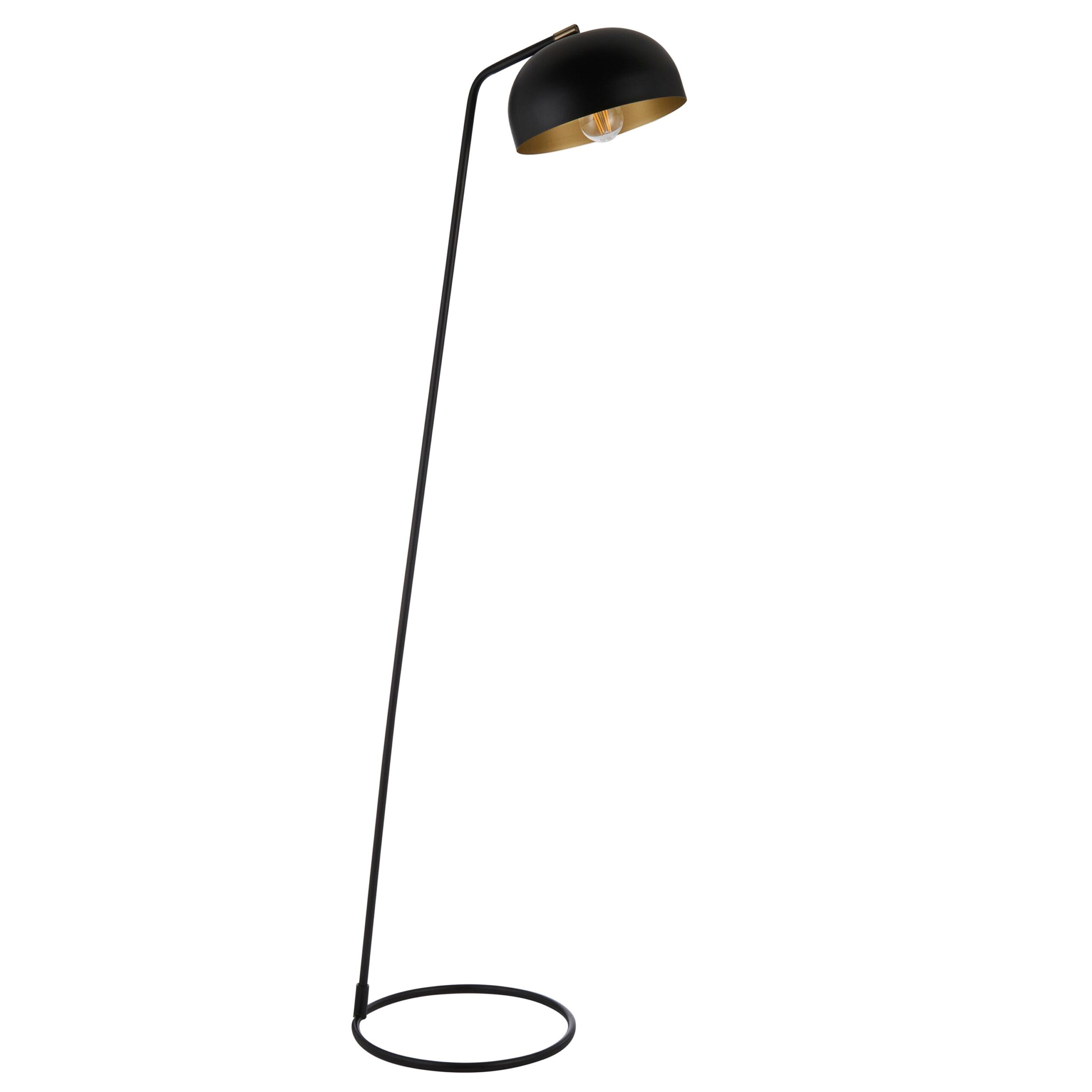 rengard indoor home skallar floor lamp black matt minimalist